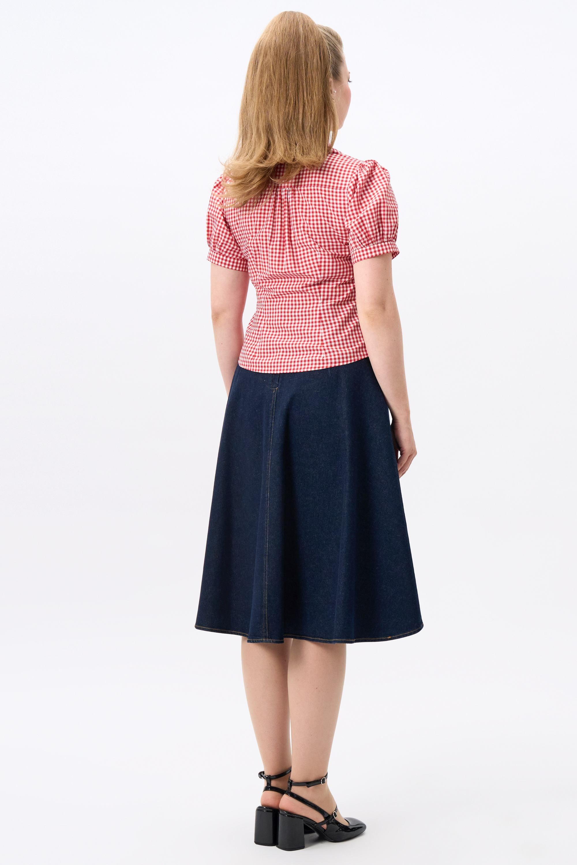 Luana Red Gingham Shirt