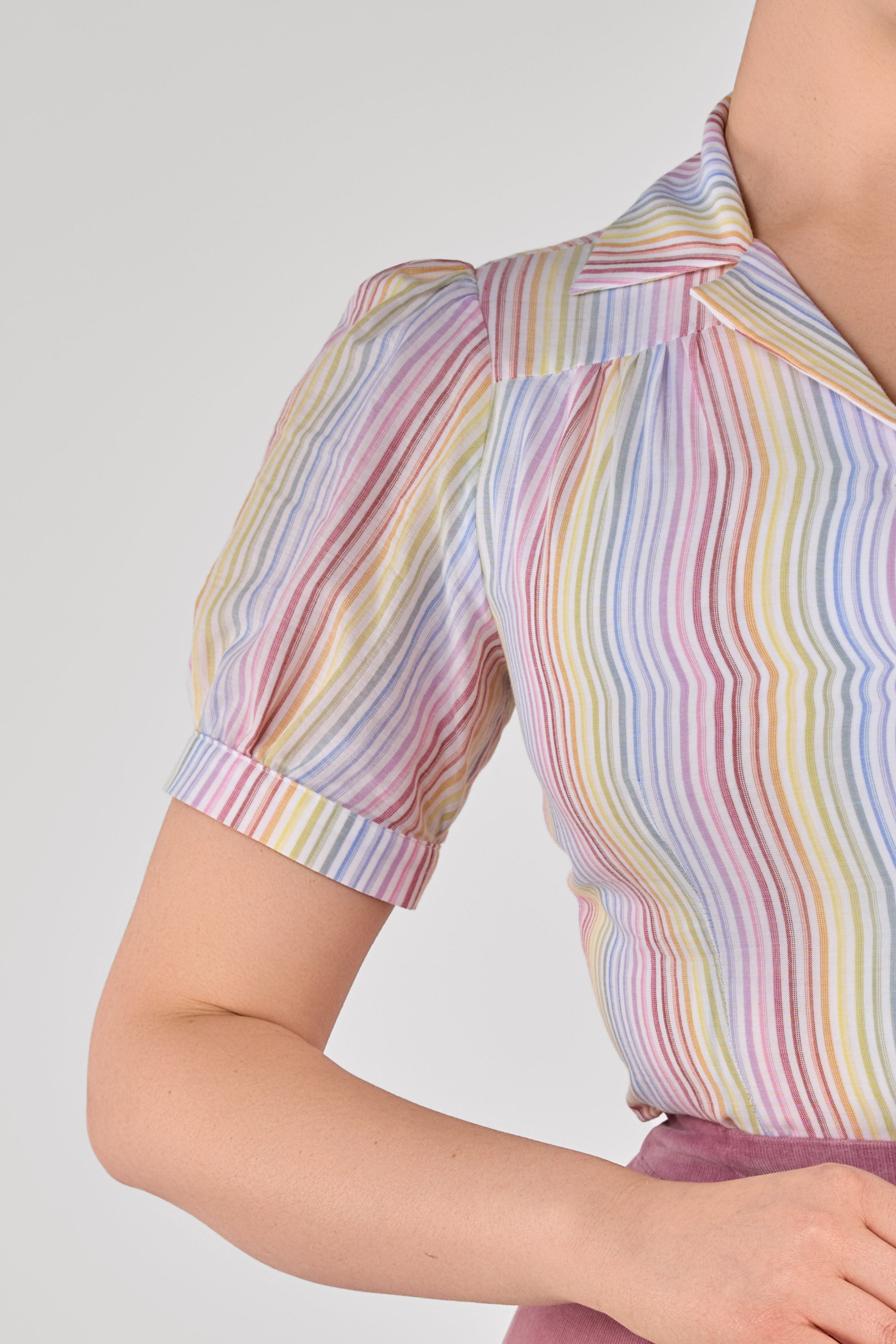 Luana Sherbet Stripe Shirt