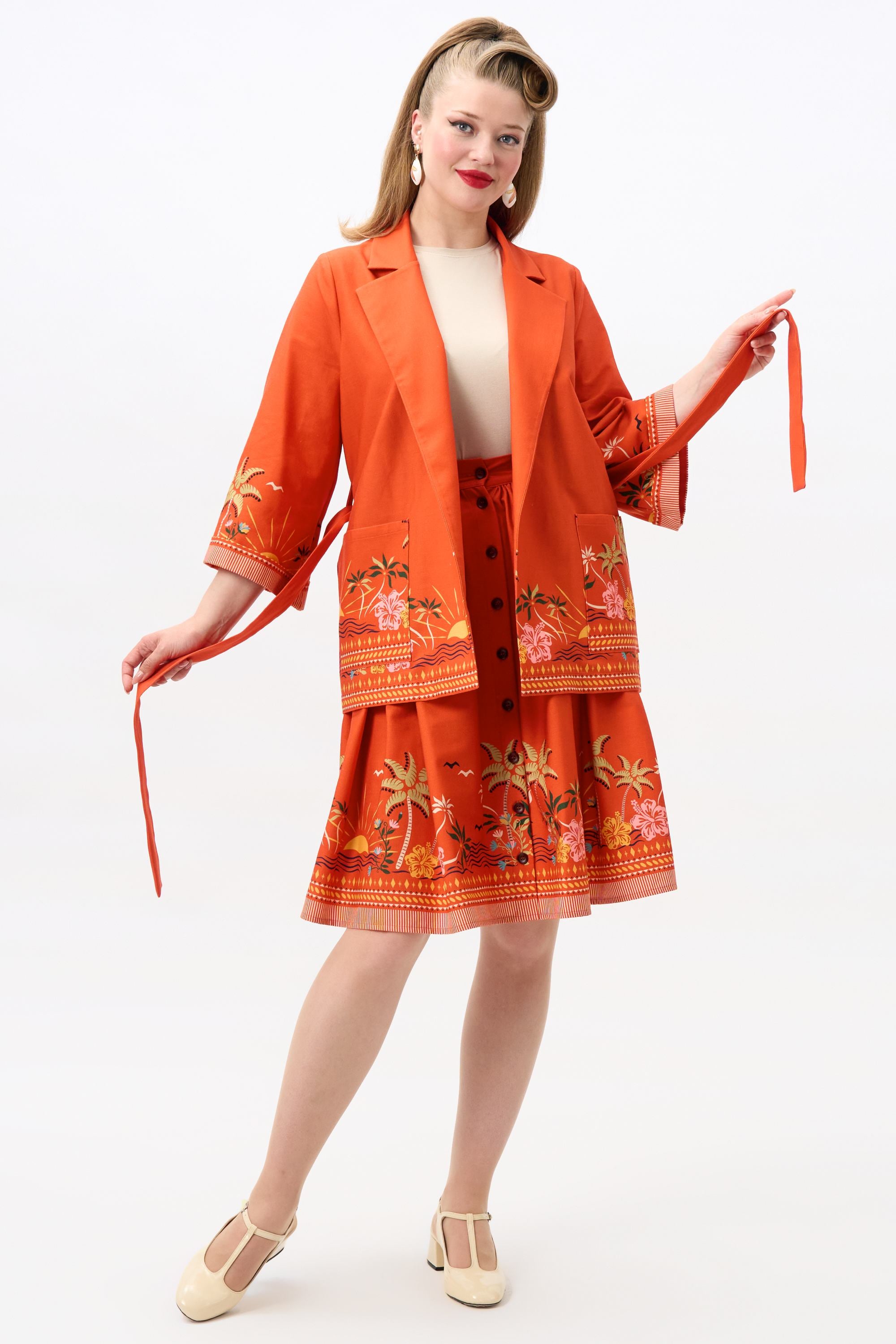 Francine Tropical Sunset Beach Jacket