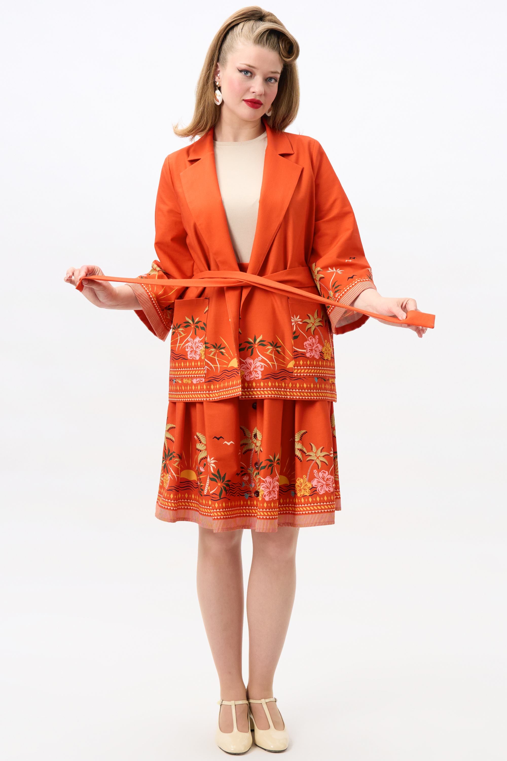 Francine Tropical Sunset Beach Jacket