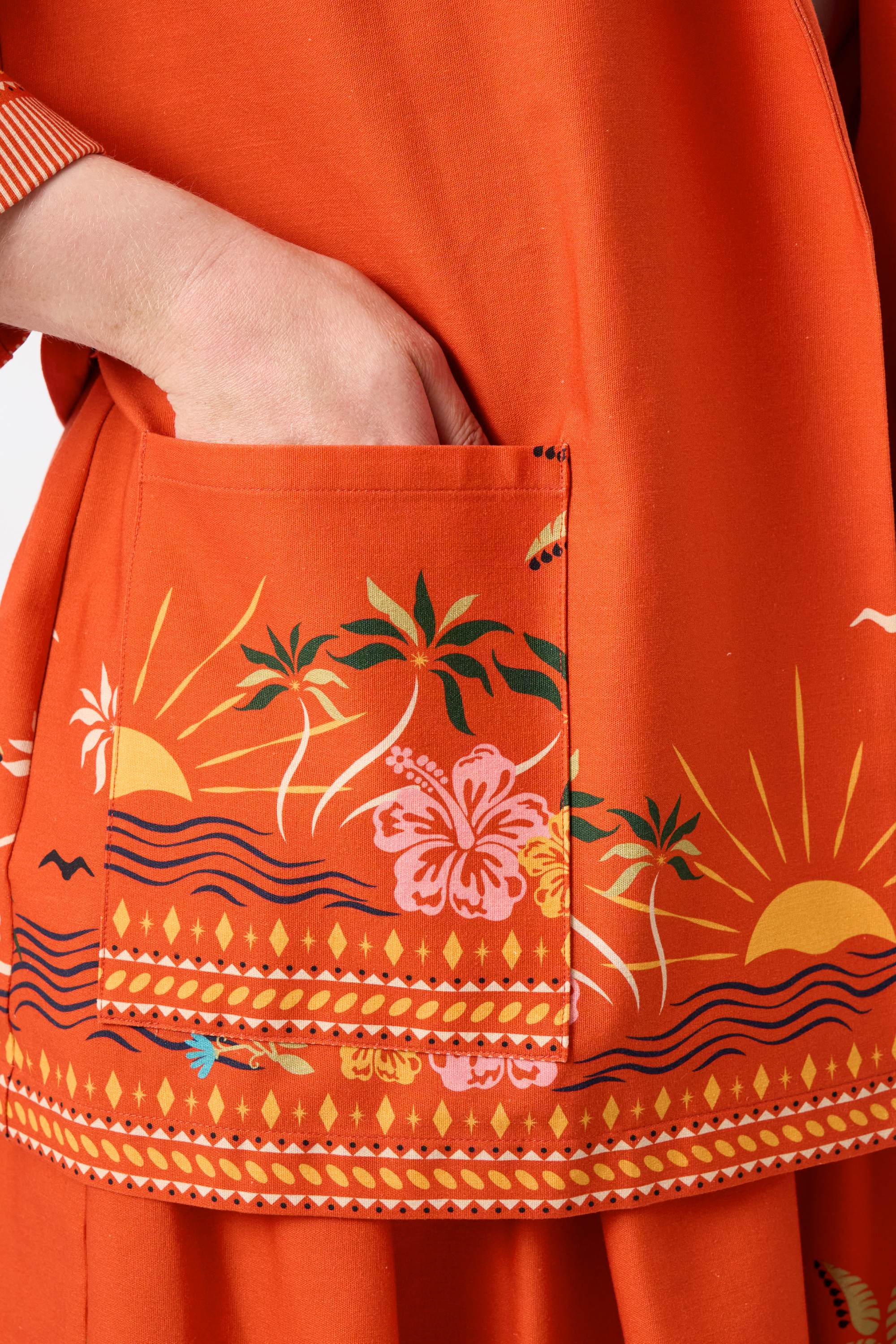 Francine Tropical Sunset Beach Jacket
