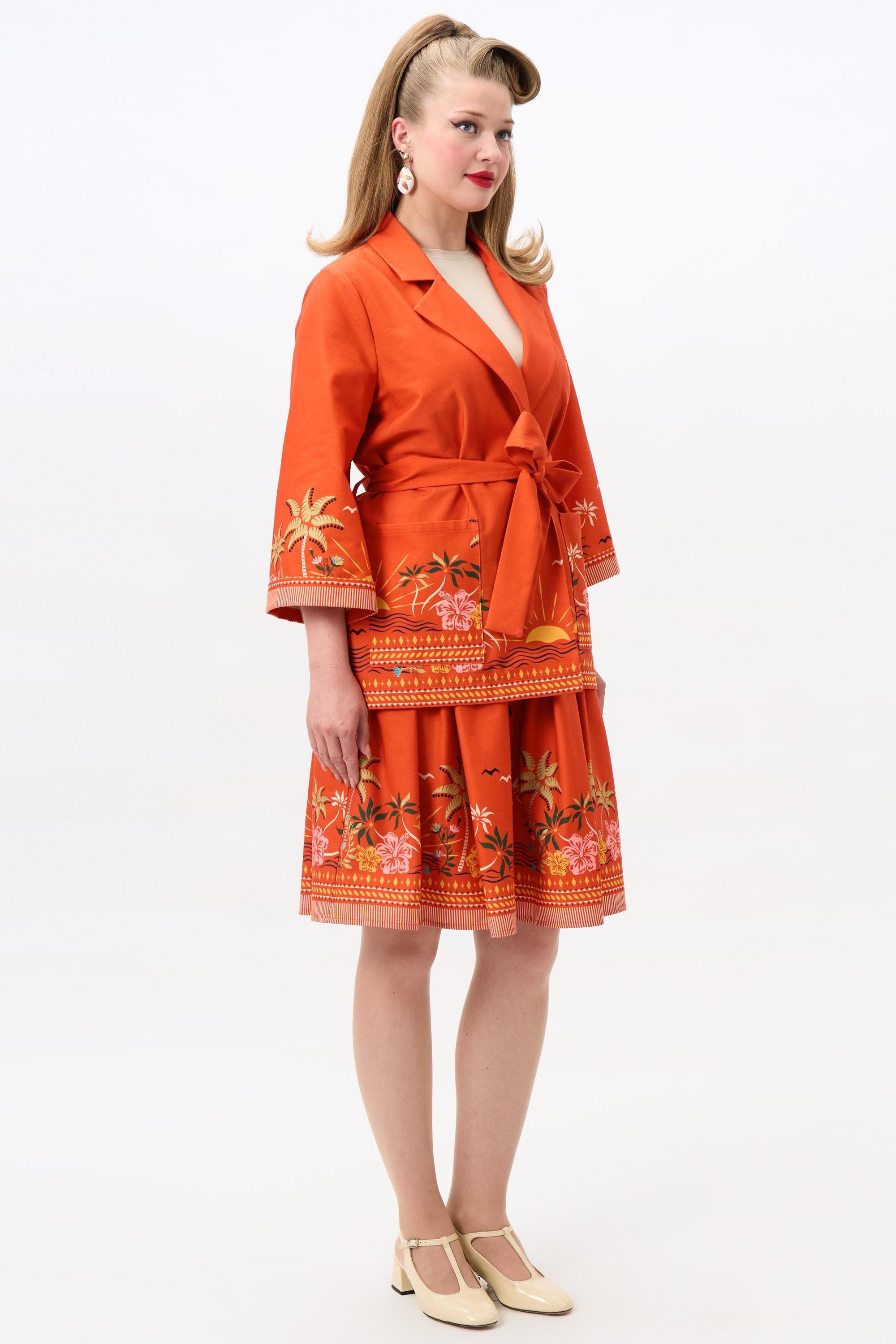 Francine Tropical Sunset Beach Jacket