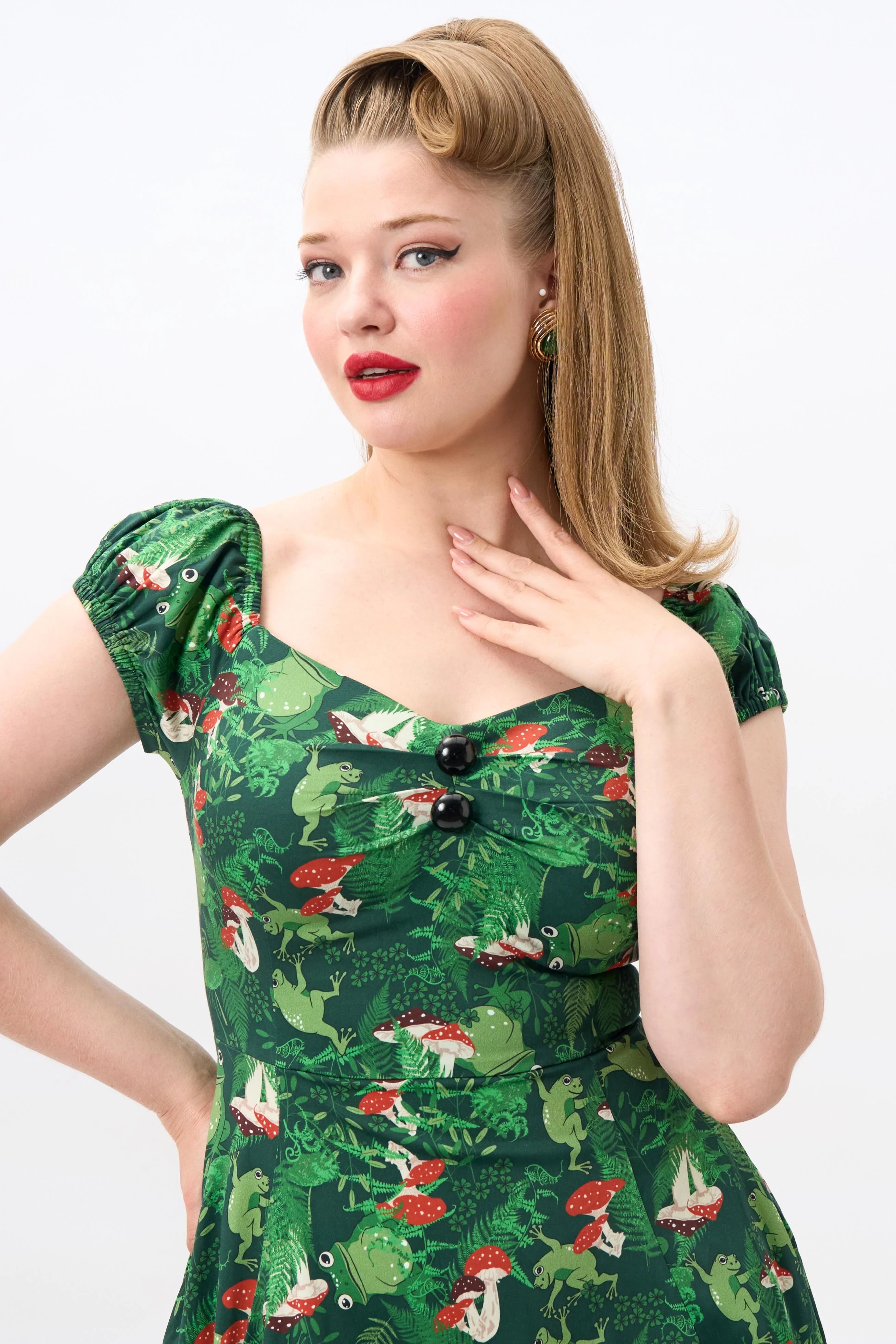 Dolores Frog Forest Doll Dress