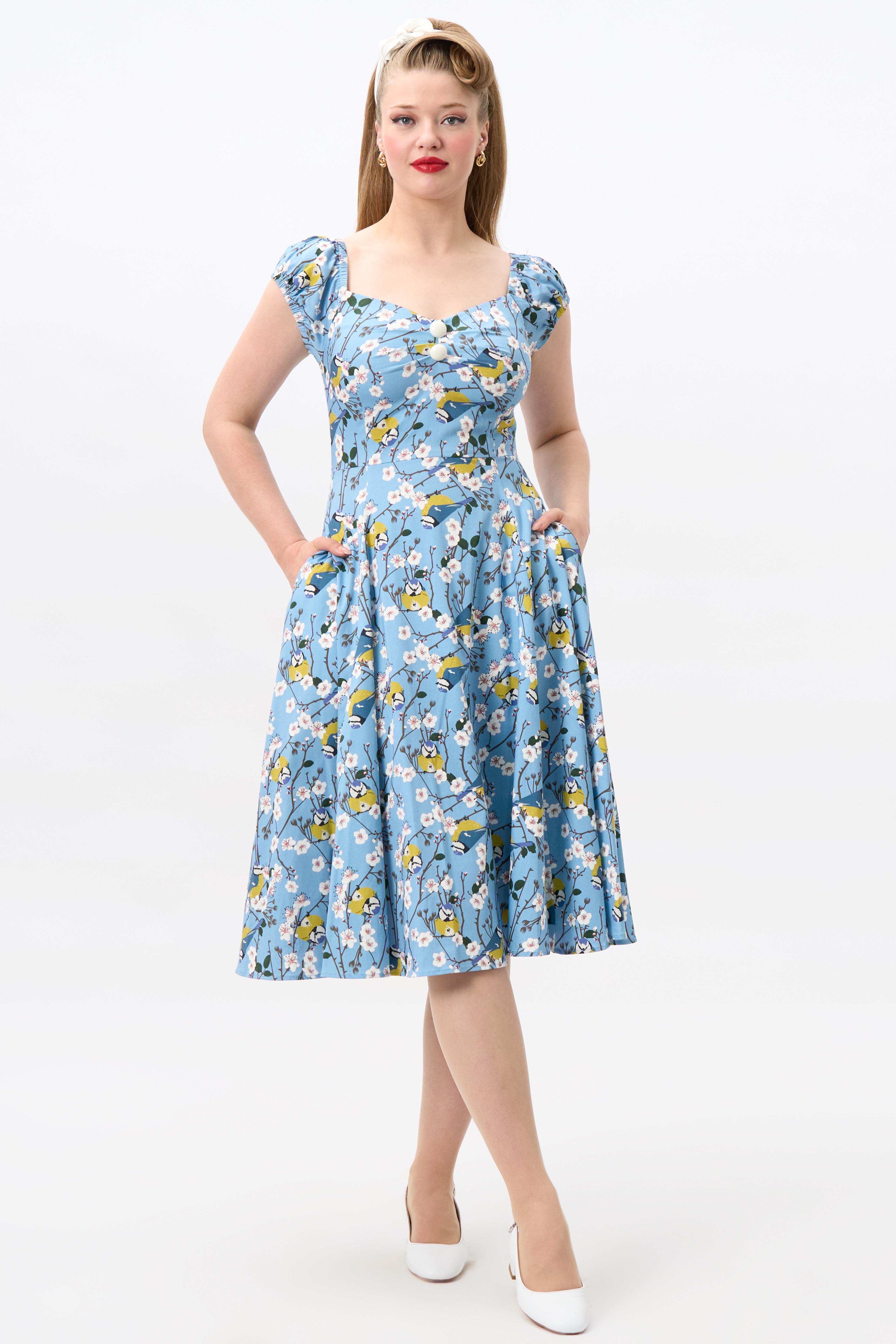 Dolores Blossom Birds Doll Dress
