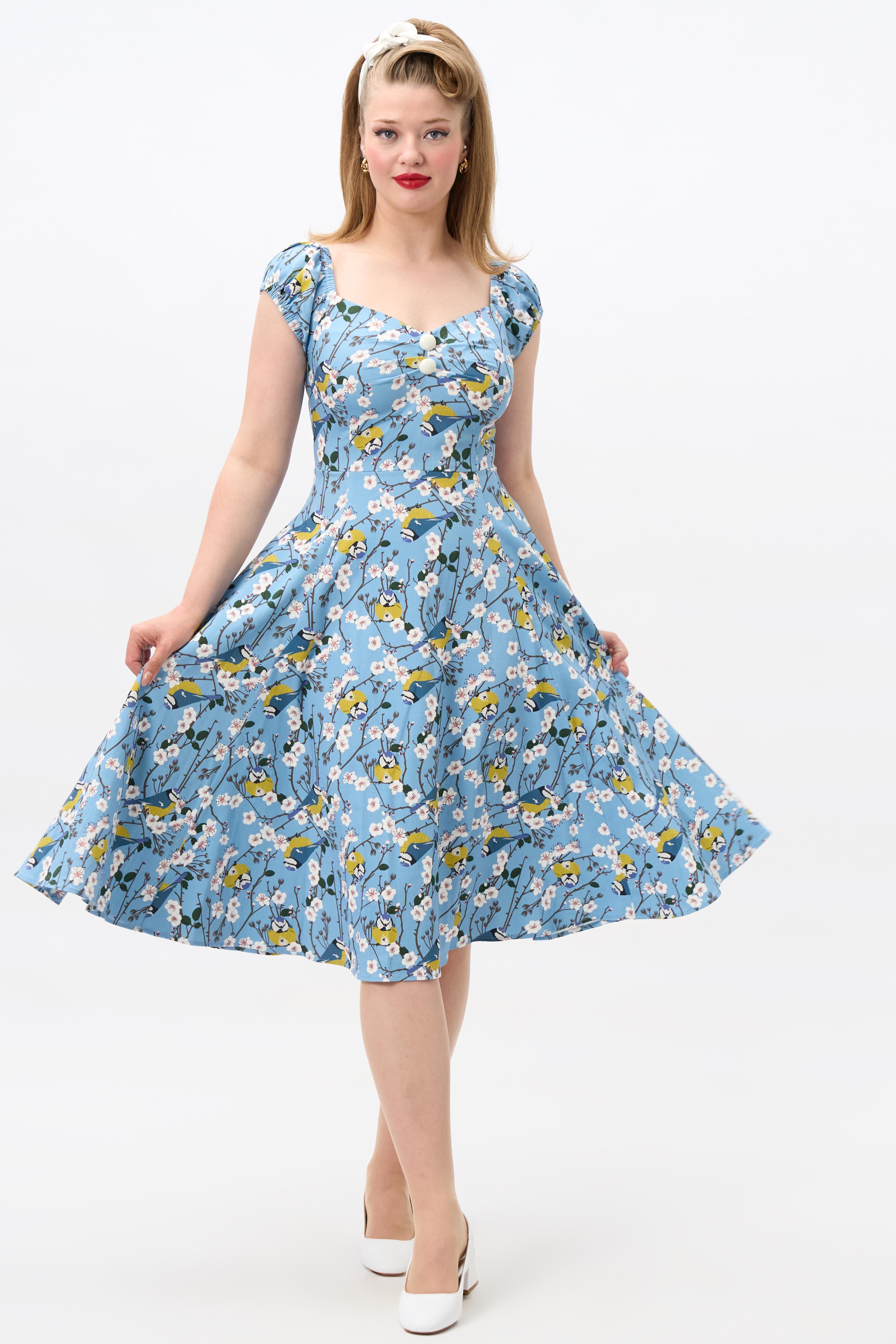 Dolores Blossom Birds Doll Dress