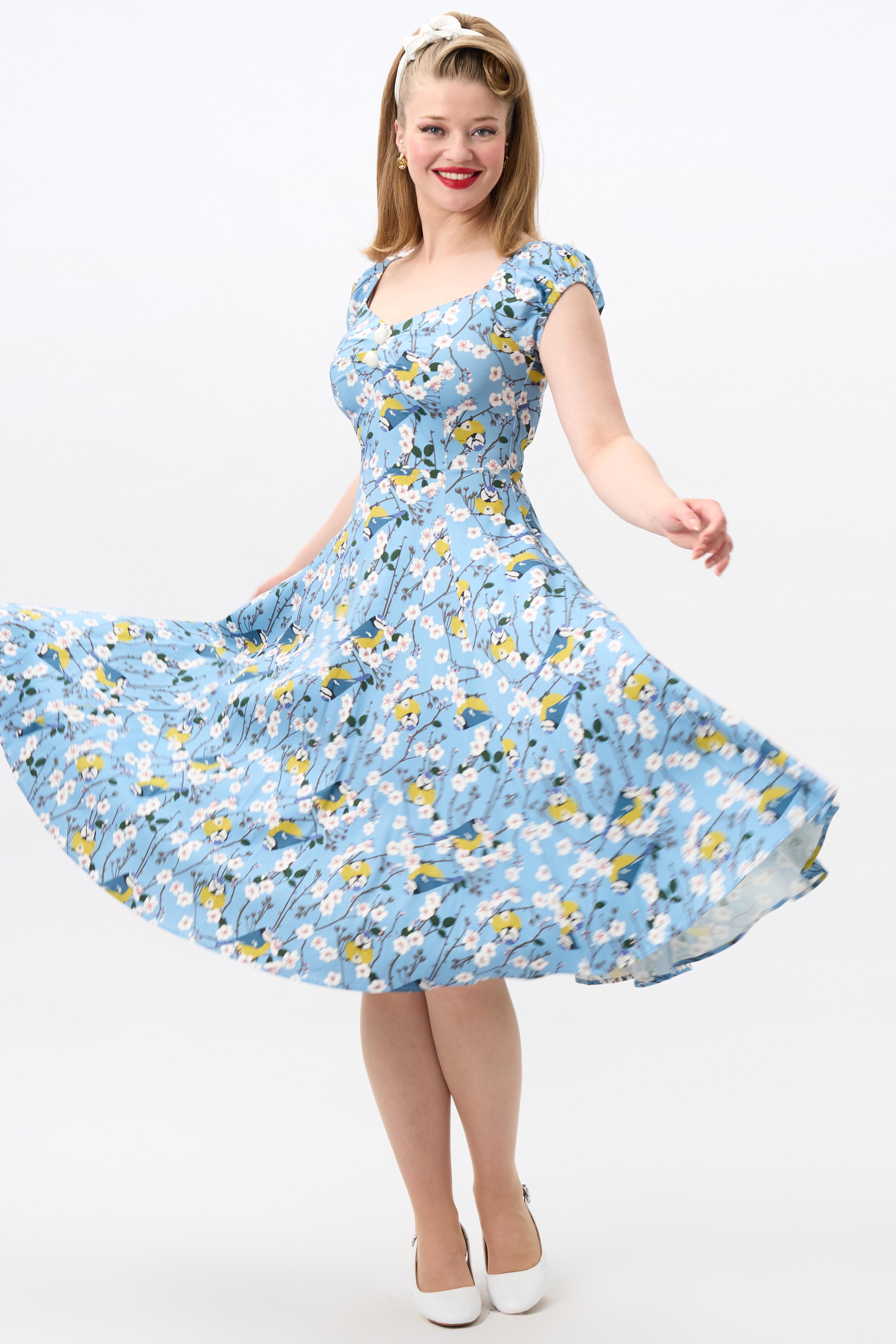 Dolores Blossom Birds Doll Dress