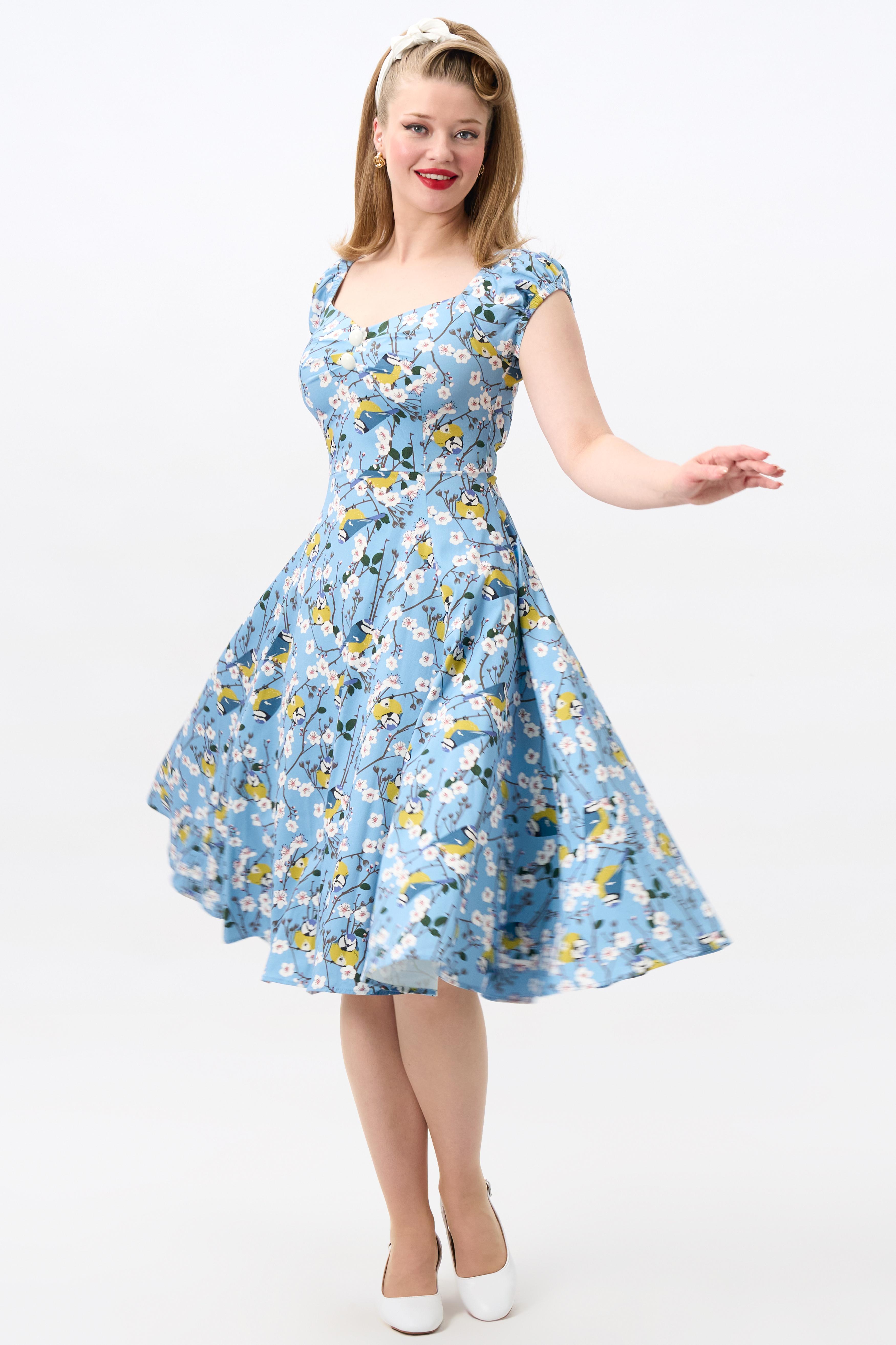 Dolores Blossom Birds Doll Dress