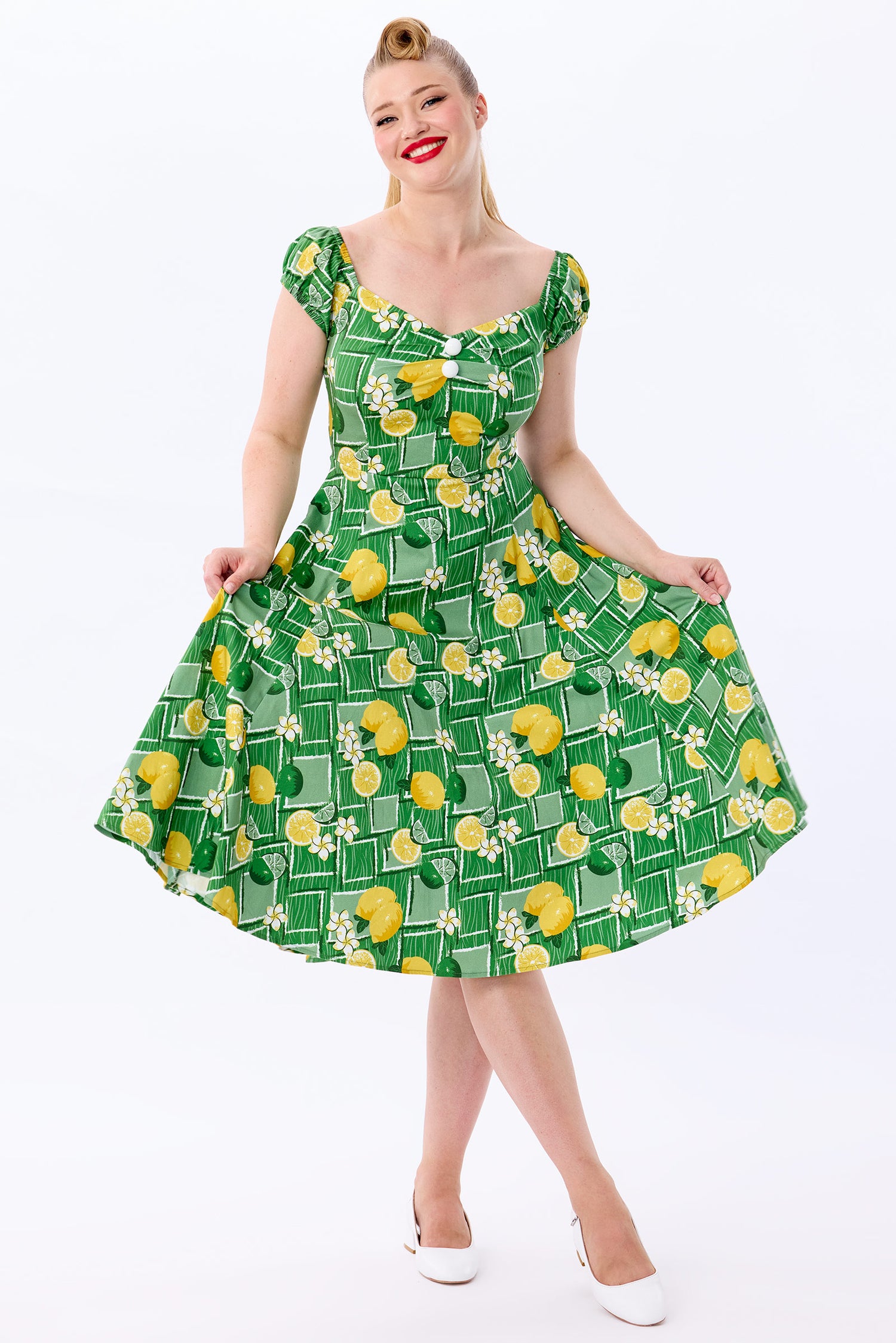 Dolores Lemon and Lime Doll Dress