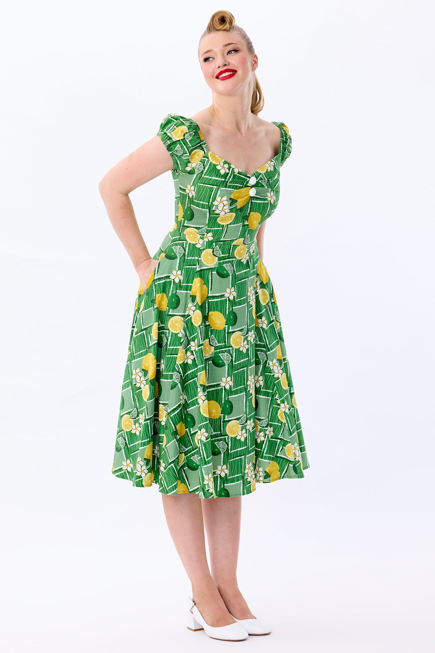 Dolores Lemon and Lime Doll Dress