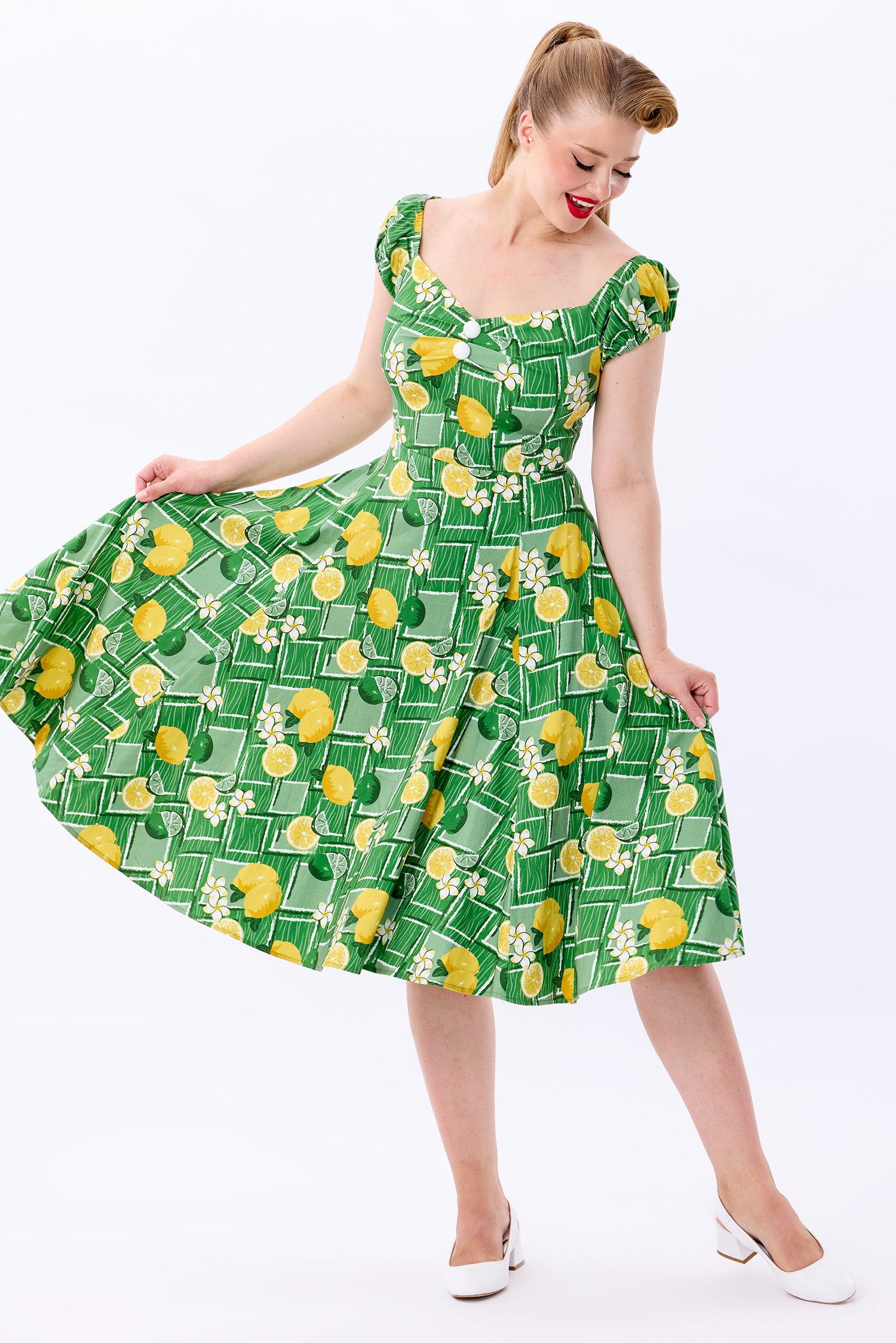 Dolores Lemon and Lime Doll Dress