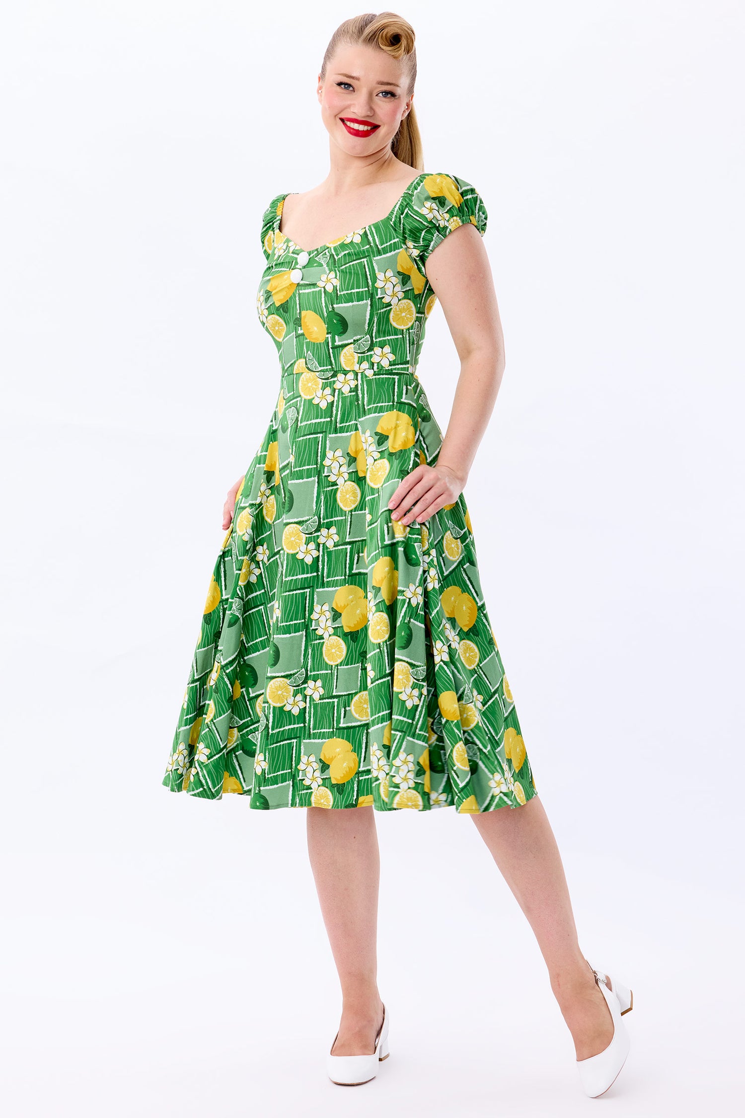 Dolores Lemon and Lime Doll Dress