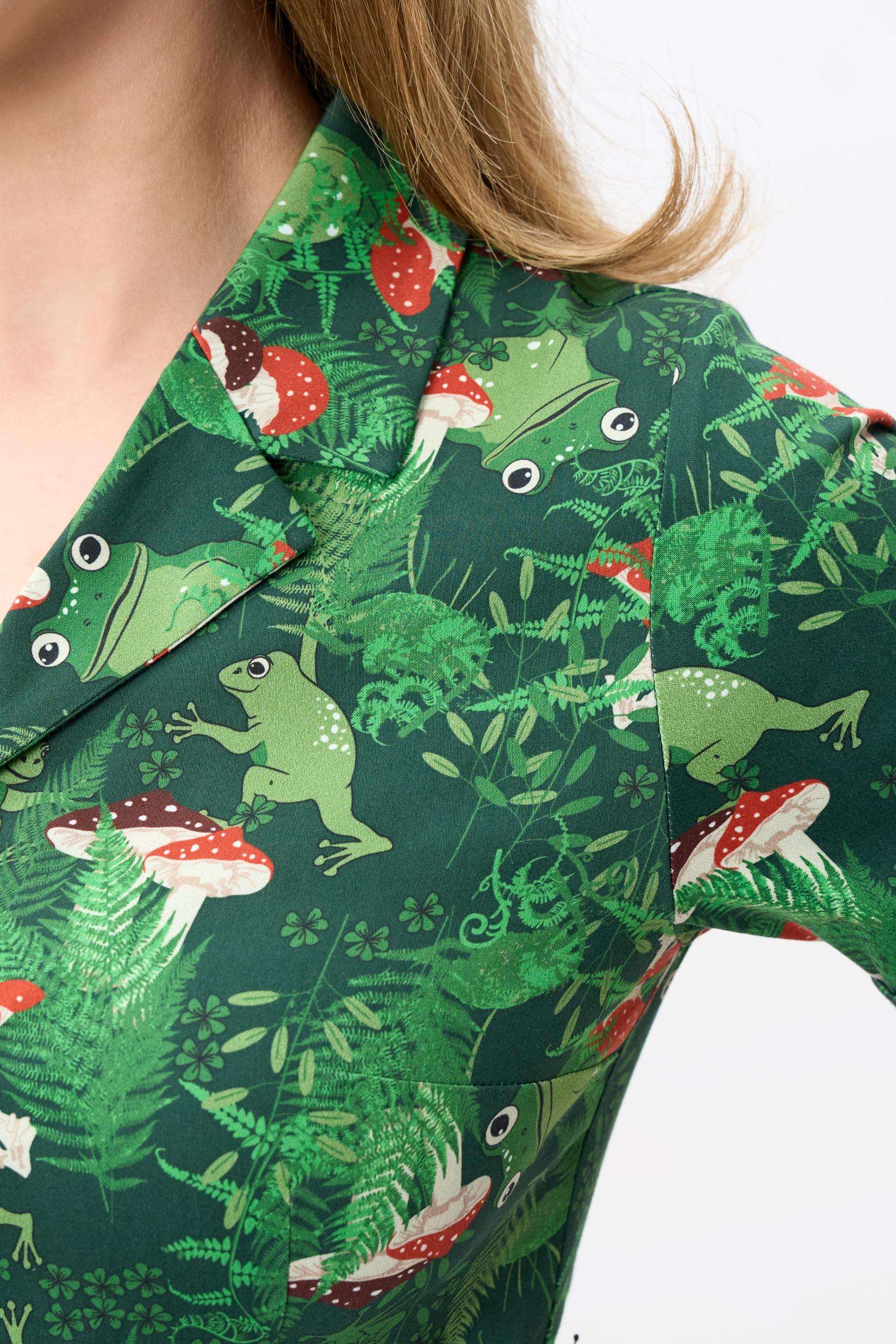 Caterina Frog Forest Mini Dress