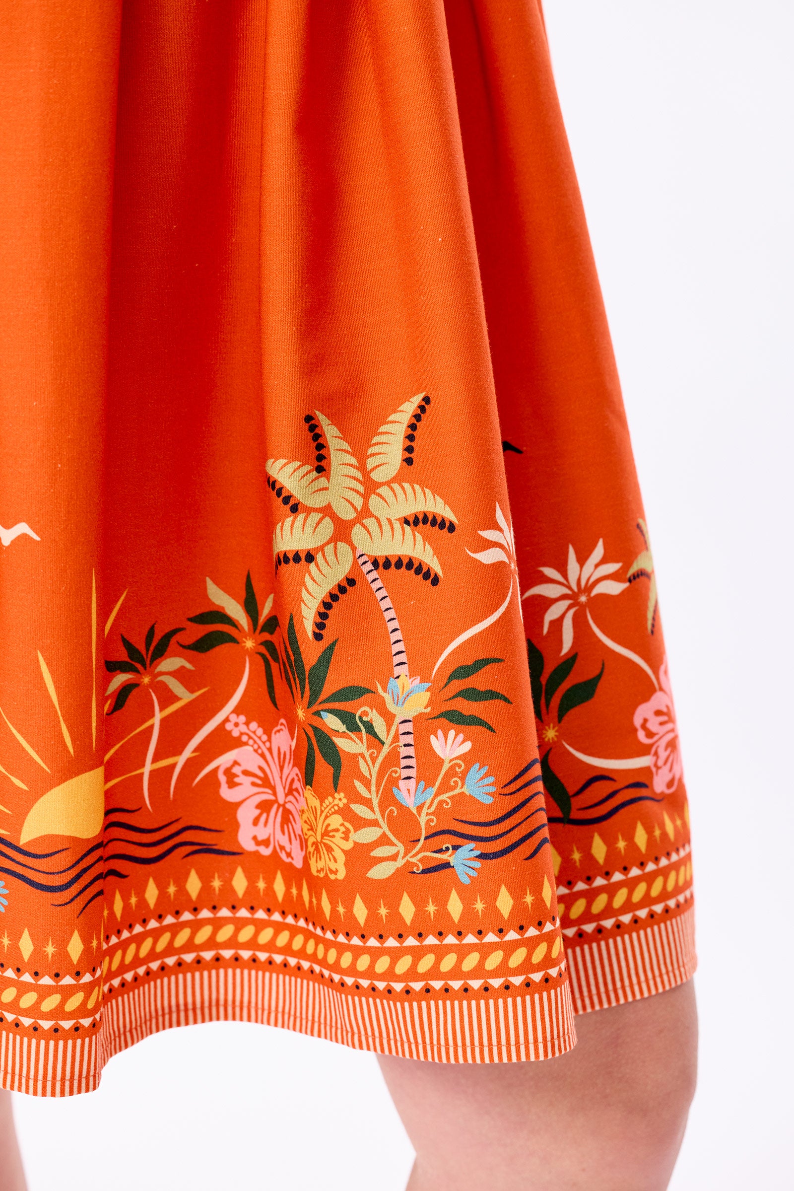 Kimmy Tropical Sunset Swing Dress