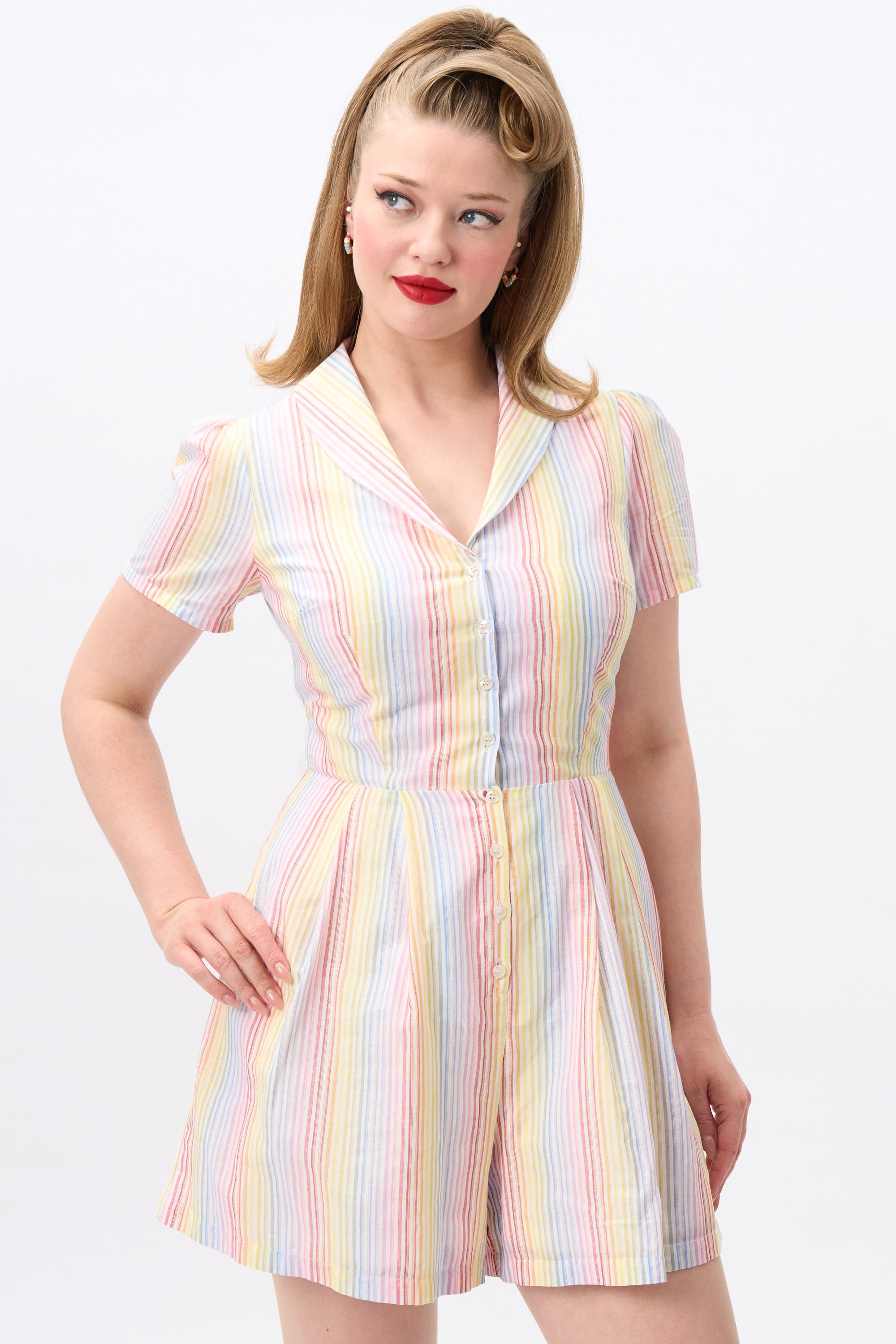 Hattie Sherbet Stripe Playsuit