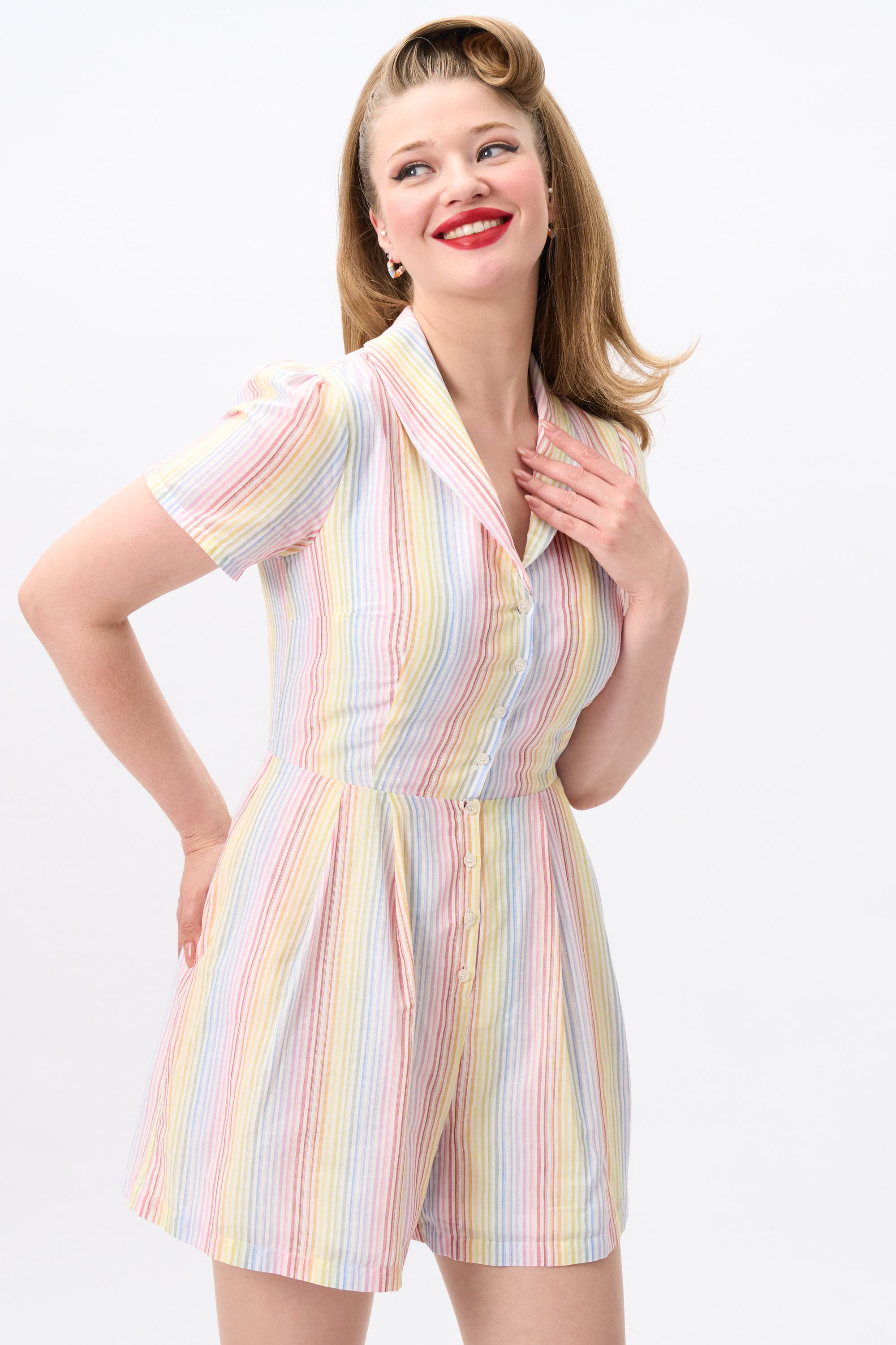 Hattie Sherbet Stripe Playsuit