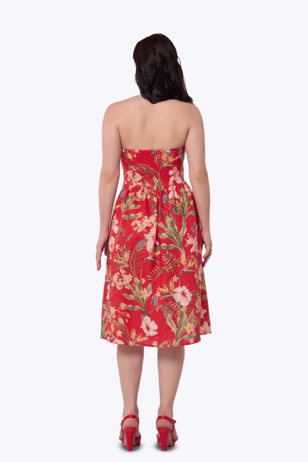 Waverly Hibiscus Swing Dress
