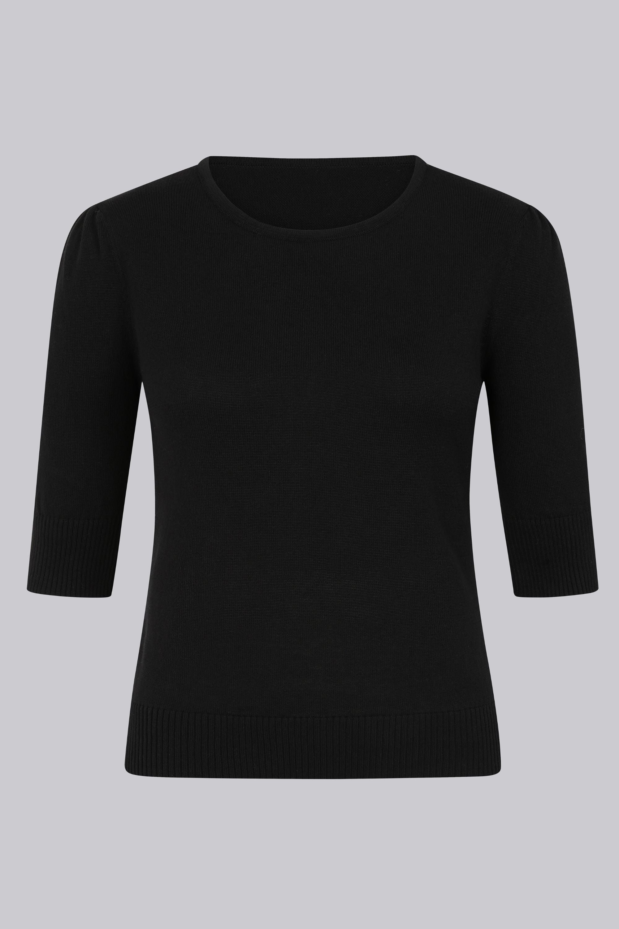 Chrissie Black Knitted Top