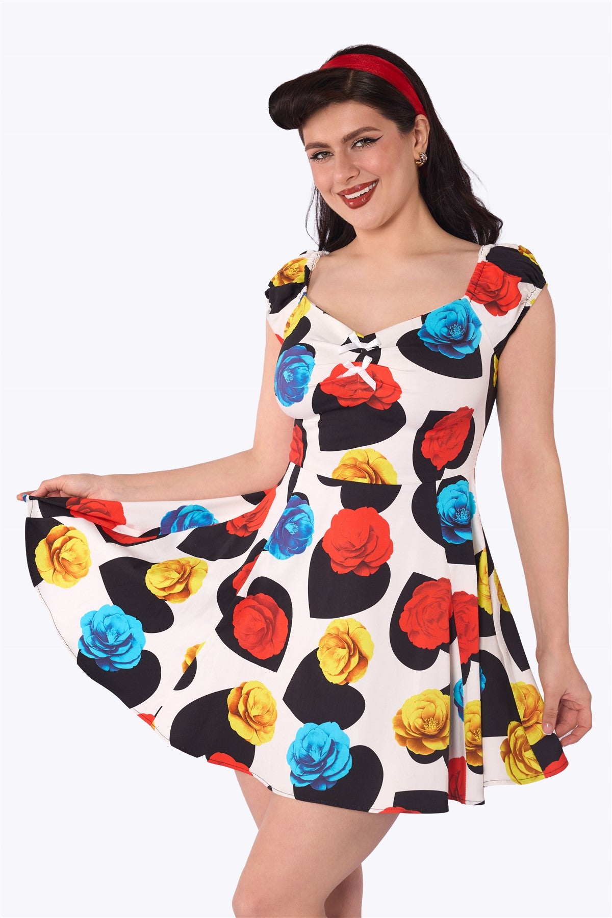 Dolores Heart in Bloom Mini Dress