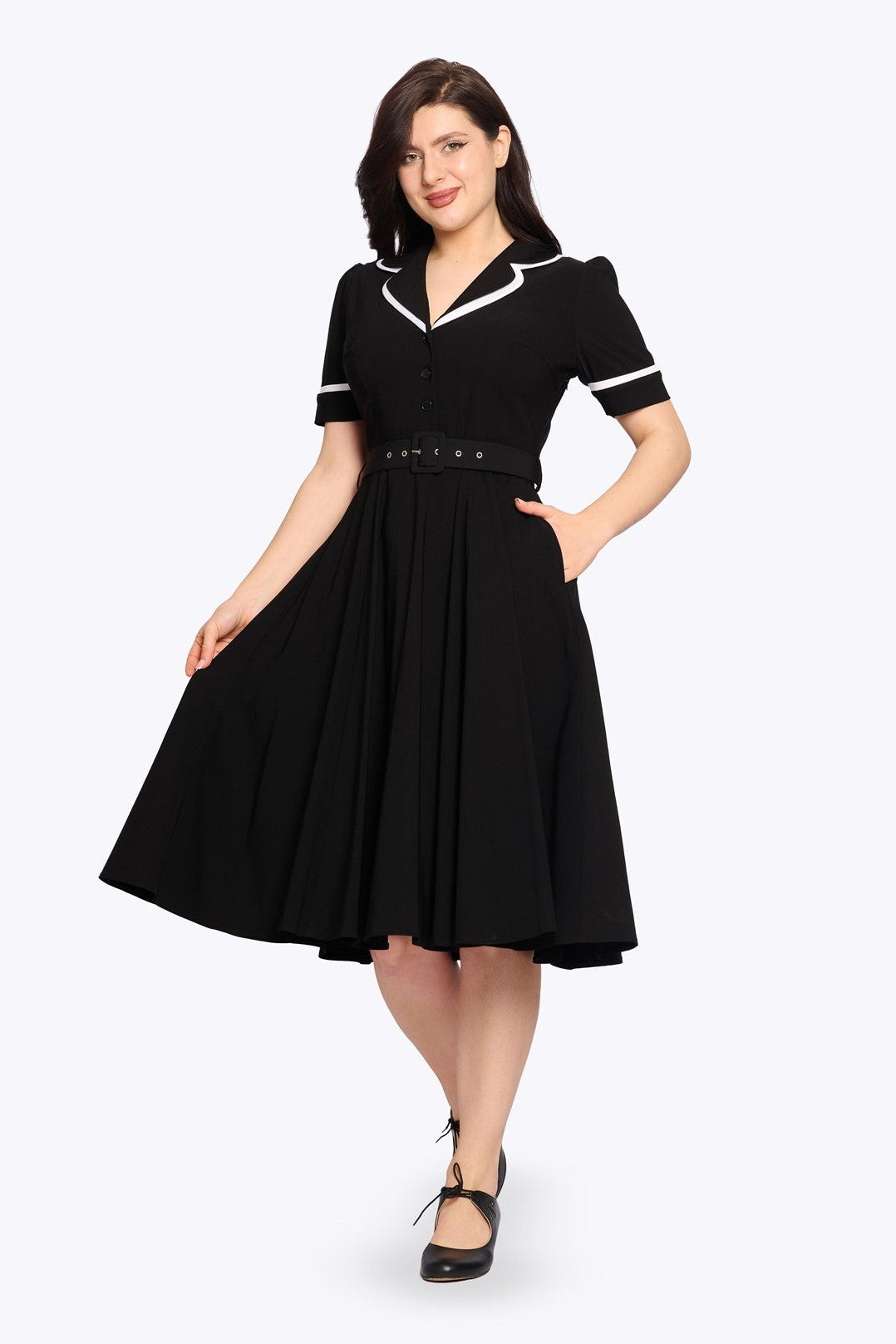 retro swing dresses uk Evelyn Retro Check Swing Dress in Red