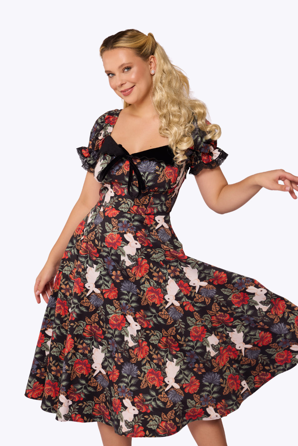 Nikita Forest Floral Midi Dress