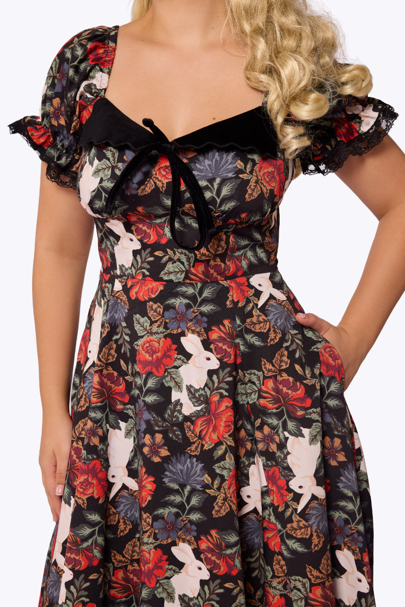 Nikita Forest Floral Midi Dress
