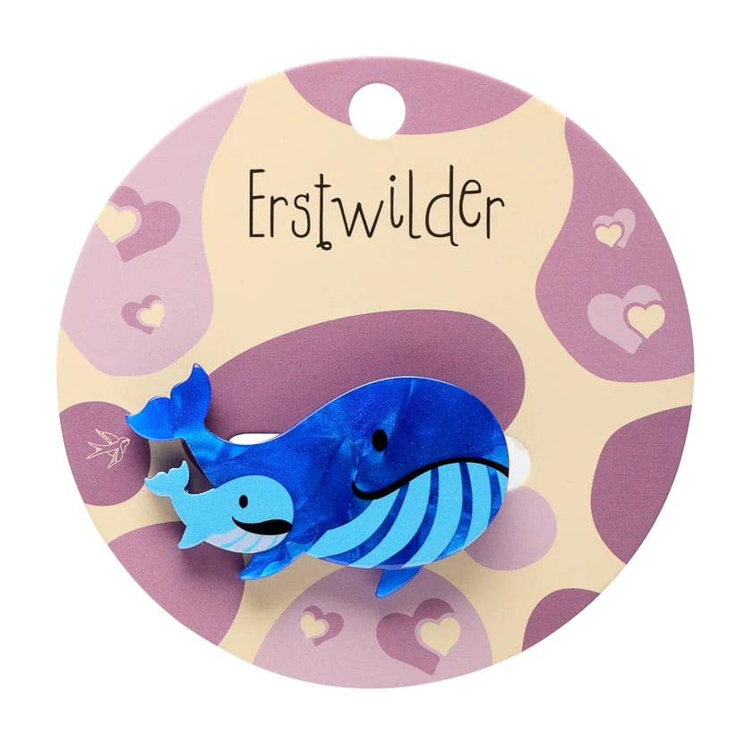 Erstwilder Whales Simplified Mini Brooch