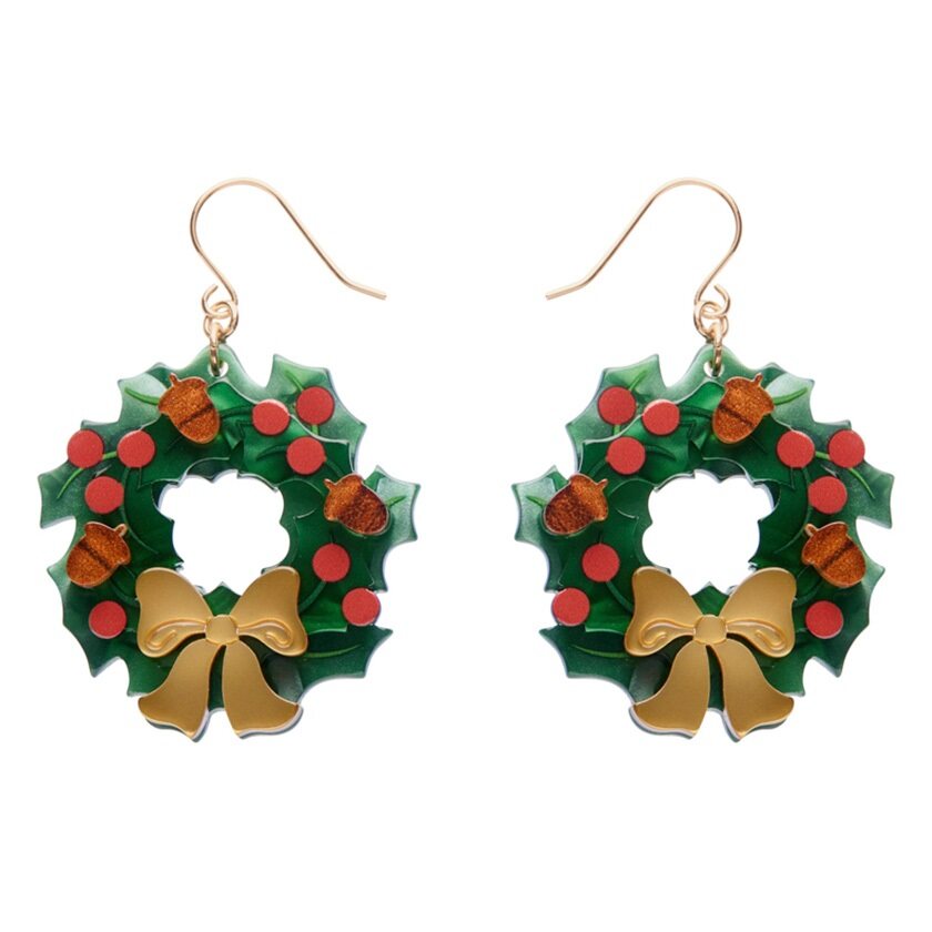 Forest Wreath Drop Earrings
