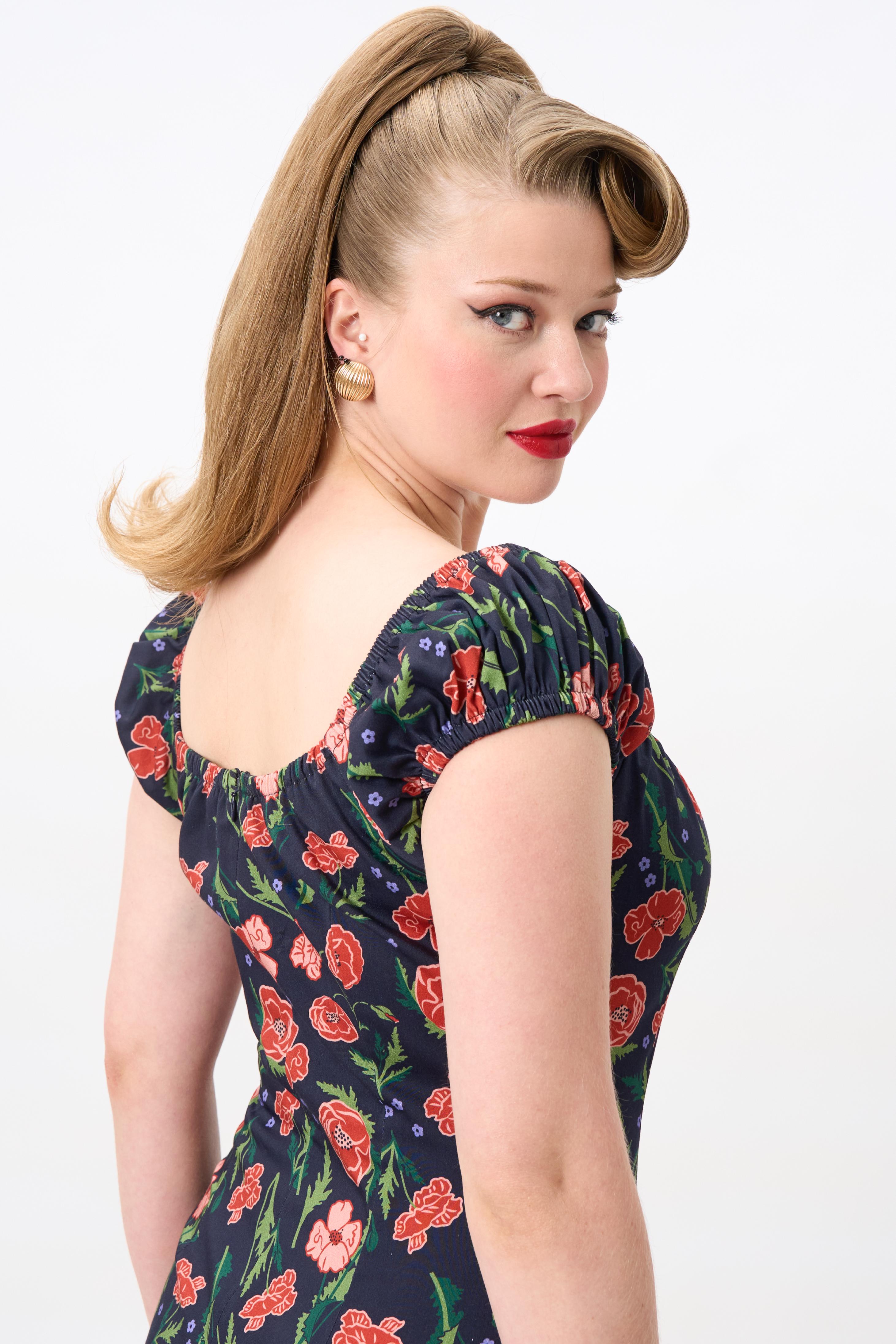 Lorena Poppy Pencil Dress