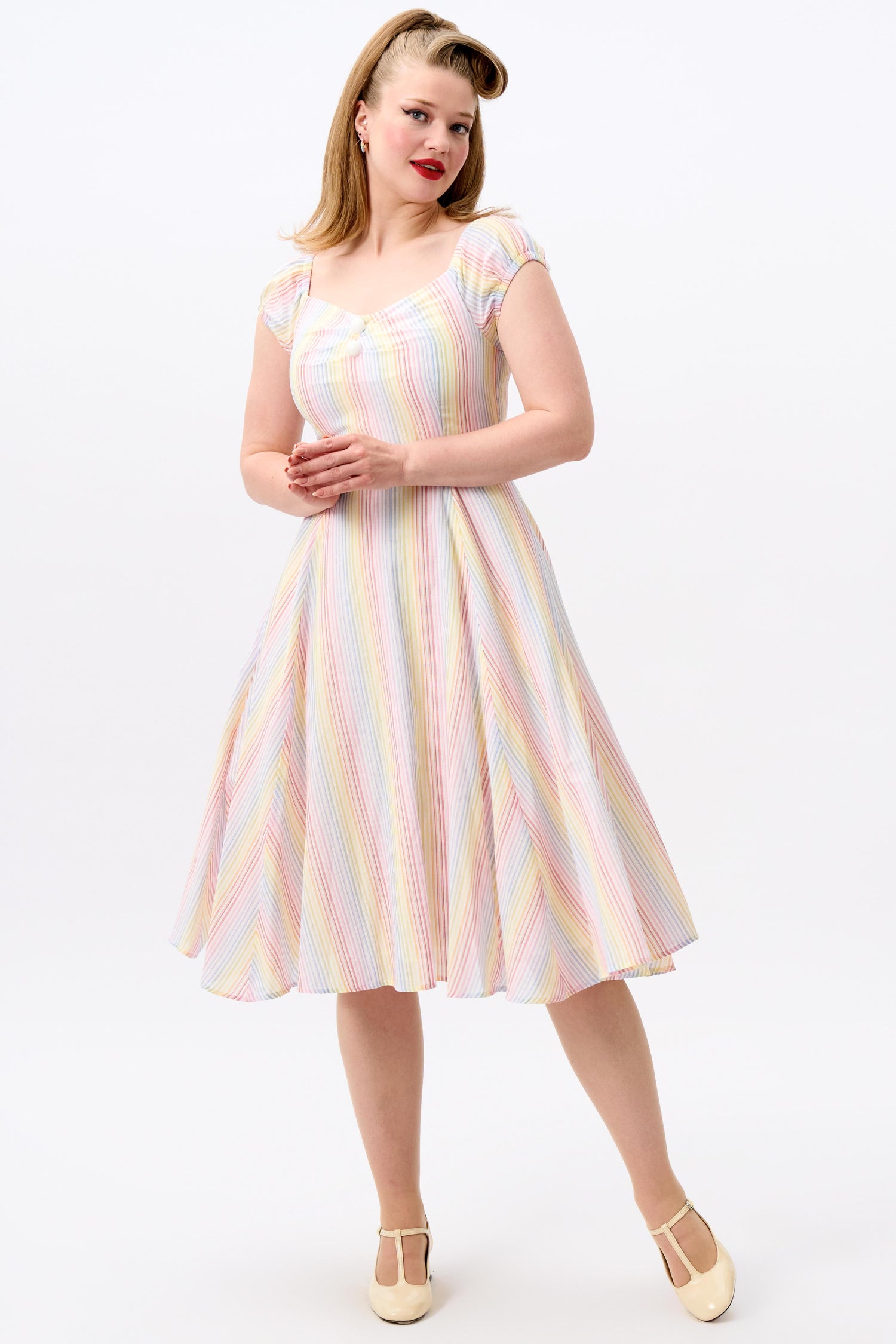 ice cream dress collectif Collectif 50s Ice Cream Swing Dress pink XS pinup