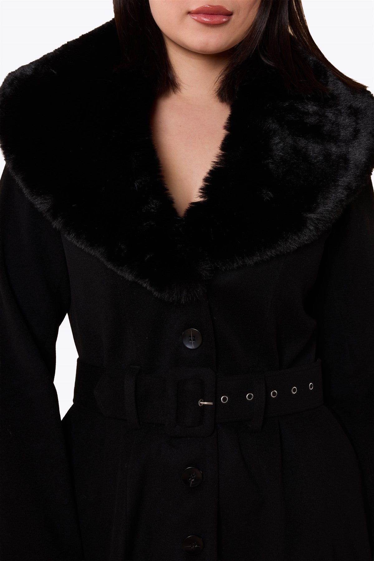 Grace Princess Black Swing Coat
