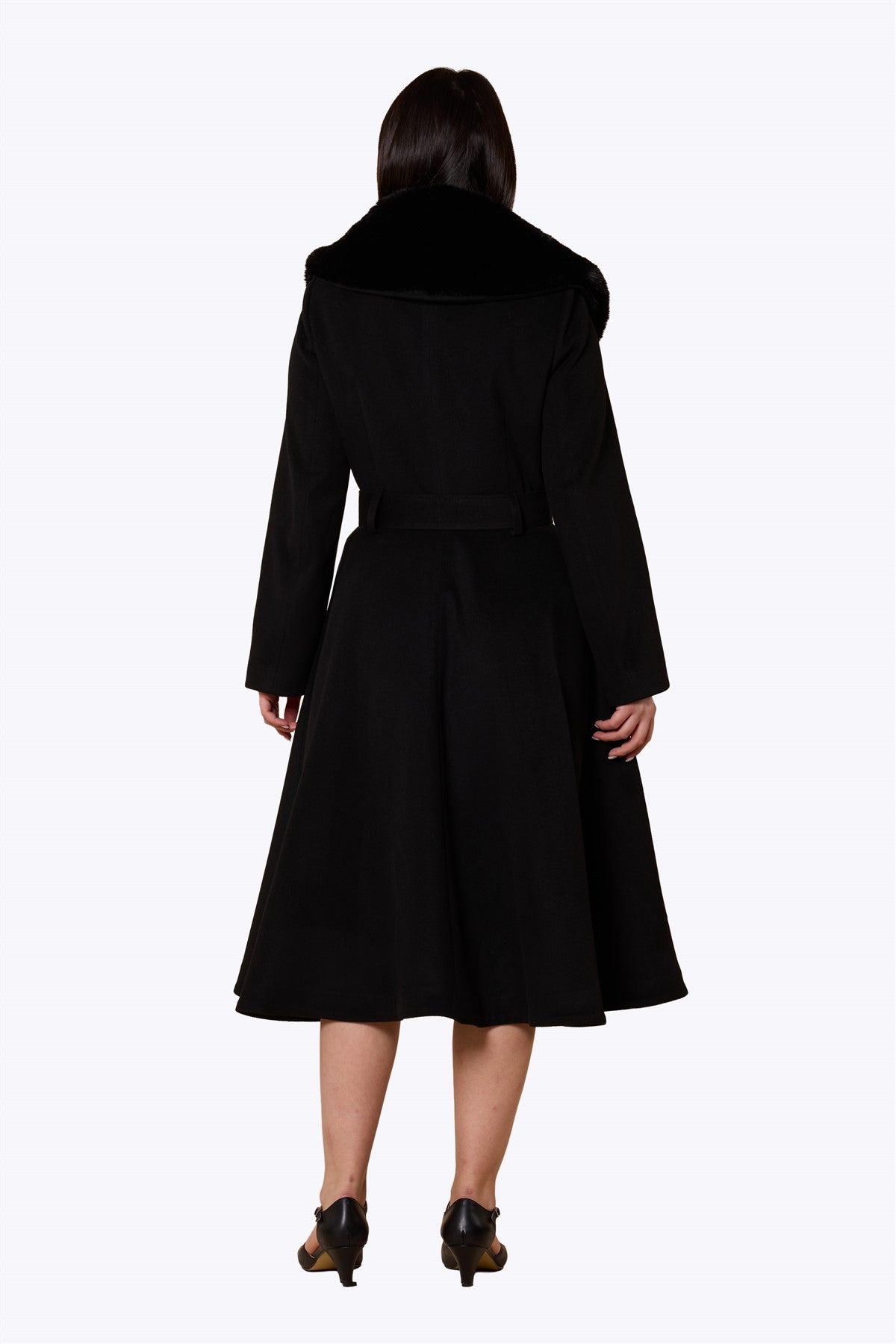 Grace Princess Black Swing Coat