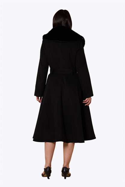Grace Princess Black Swing Coat