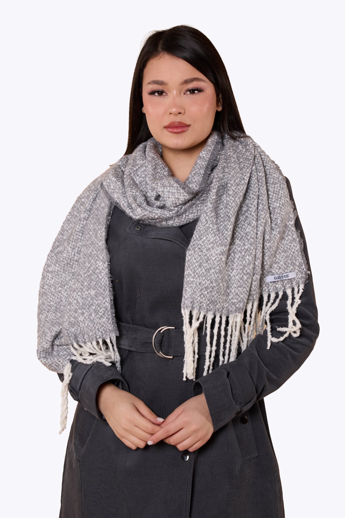 Marshmallow Gray Scarf