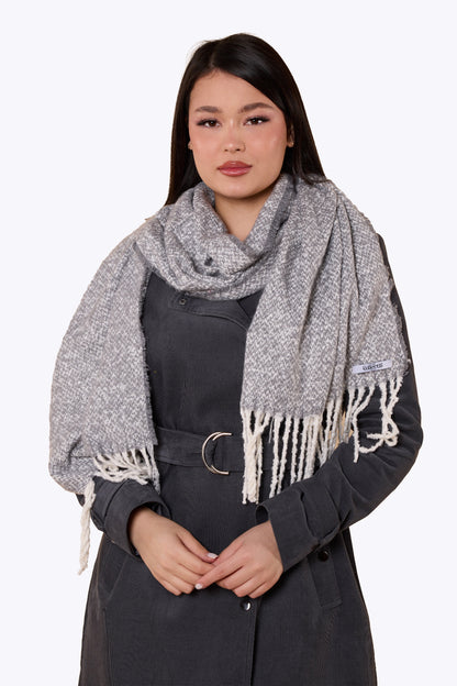 Marshmallow Gray Scarf