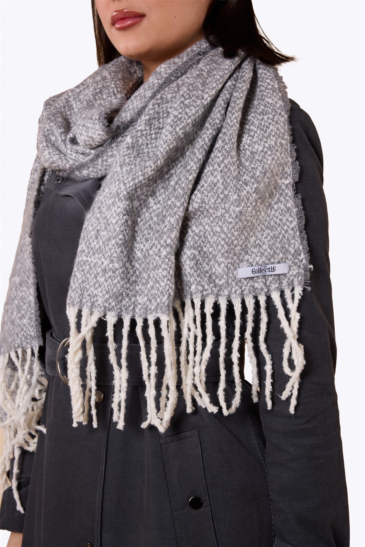 Marshmallow Gray Scarf