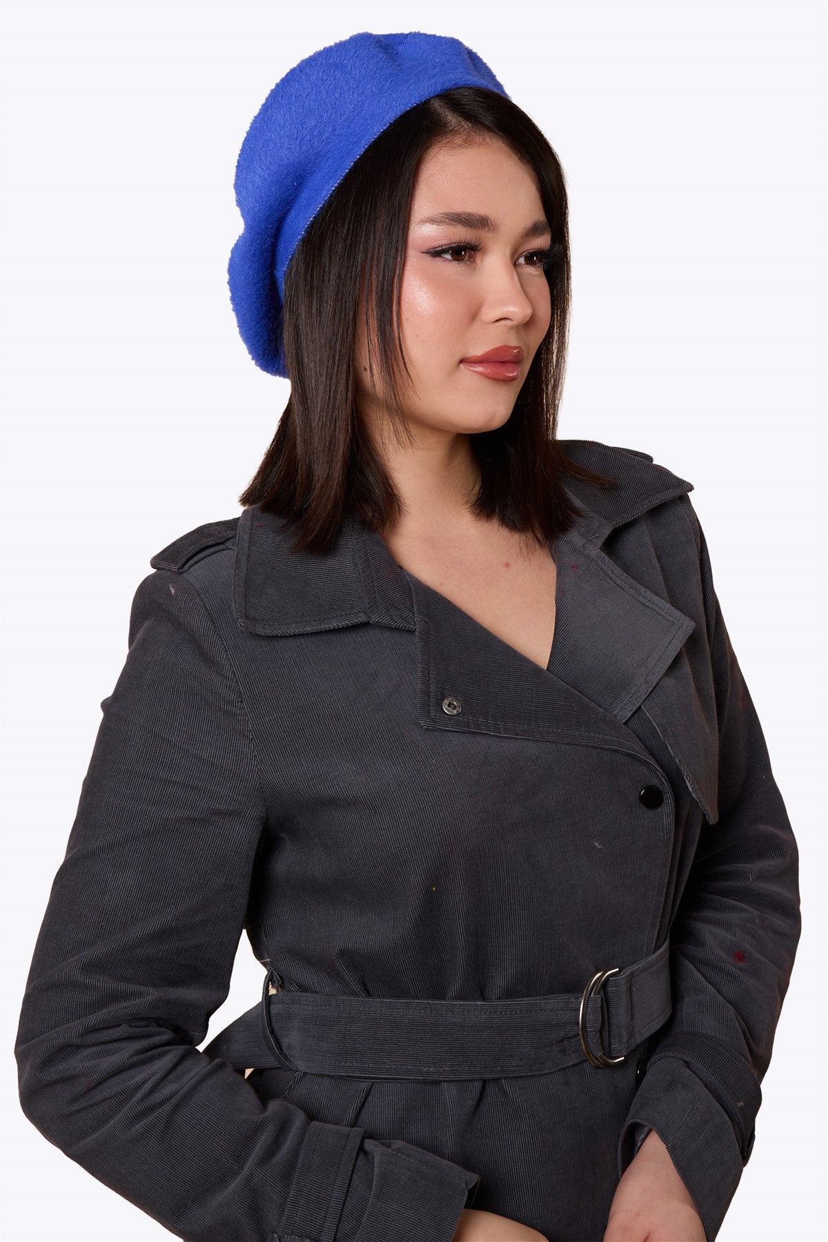 Doris Plain Beret Blue