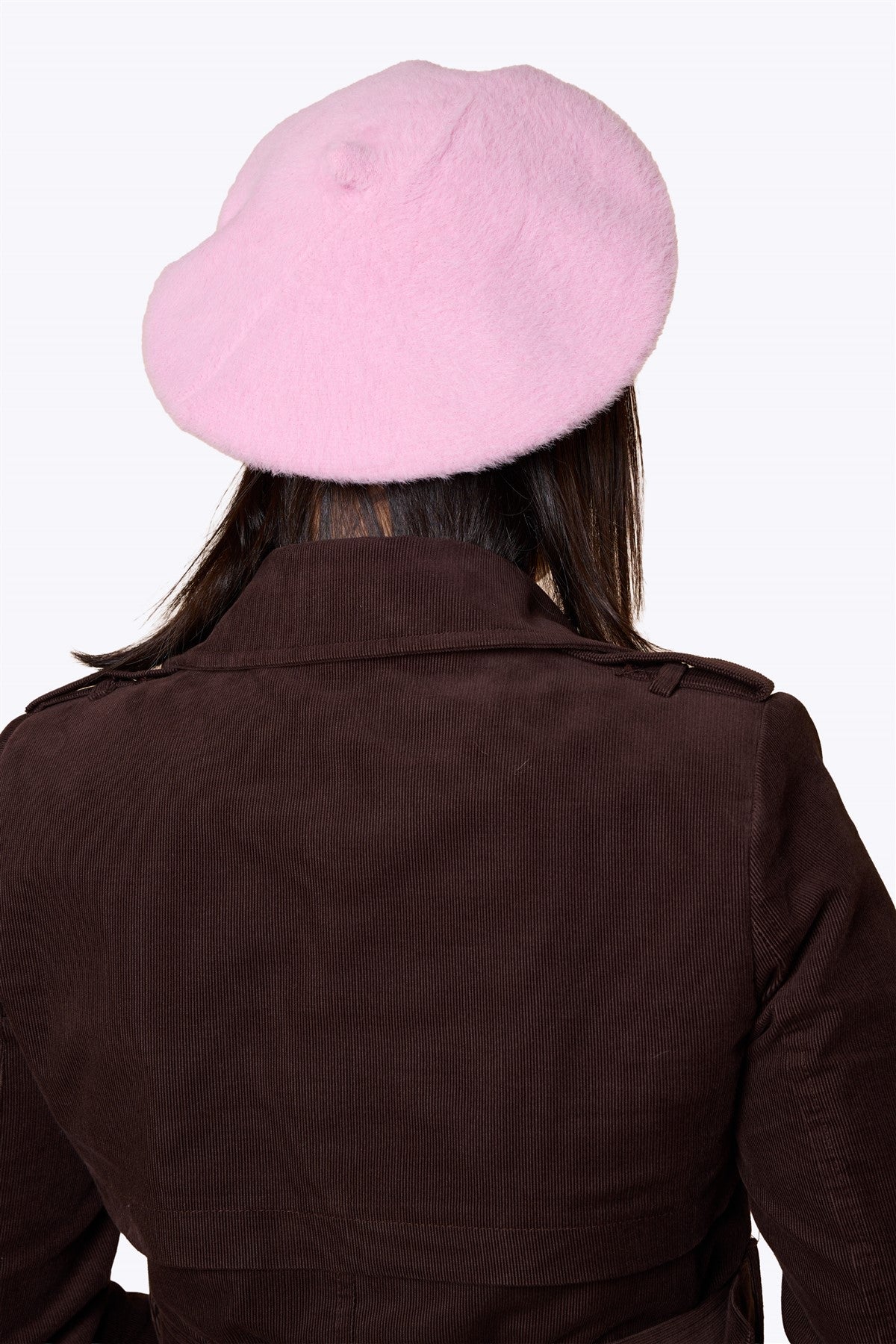 Doris Plain Beret Powder Pink