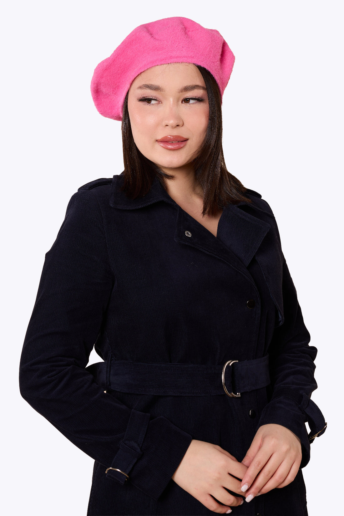 Doris Plain Beret Pink