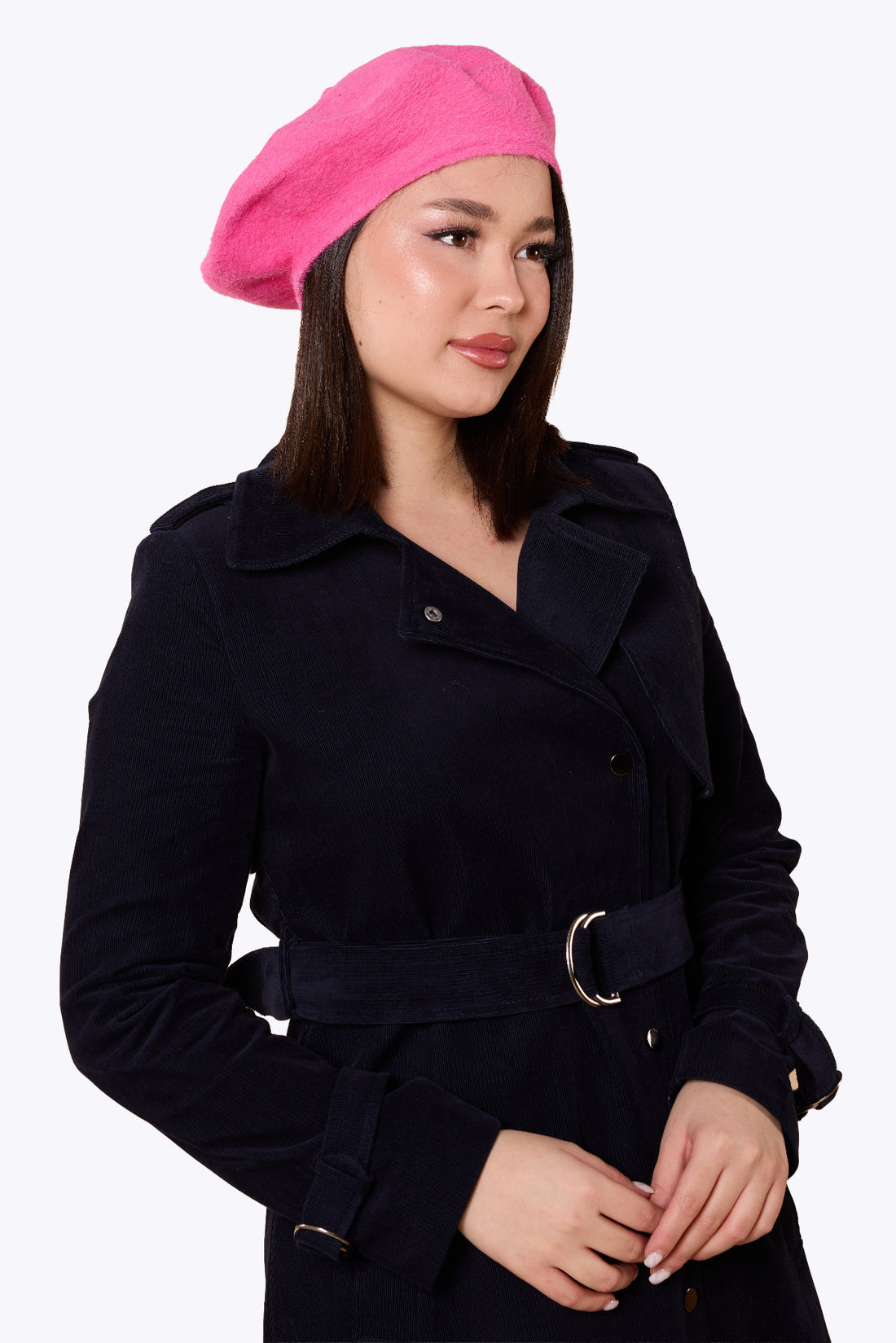 Doris Plain Beret Pink