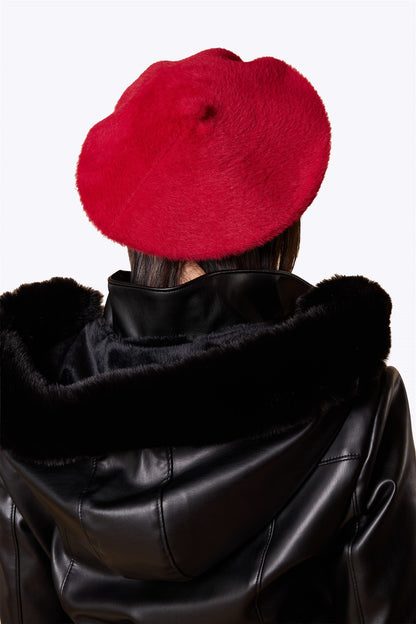 Doris Plain Beret Red