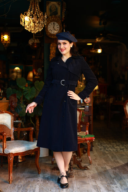 Maribel Retro Trench Coat