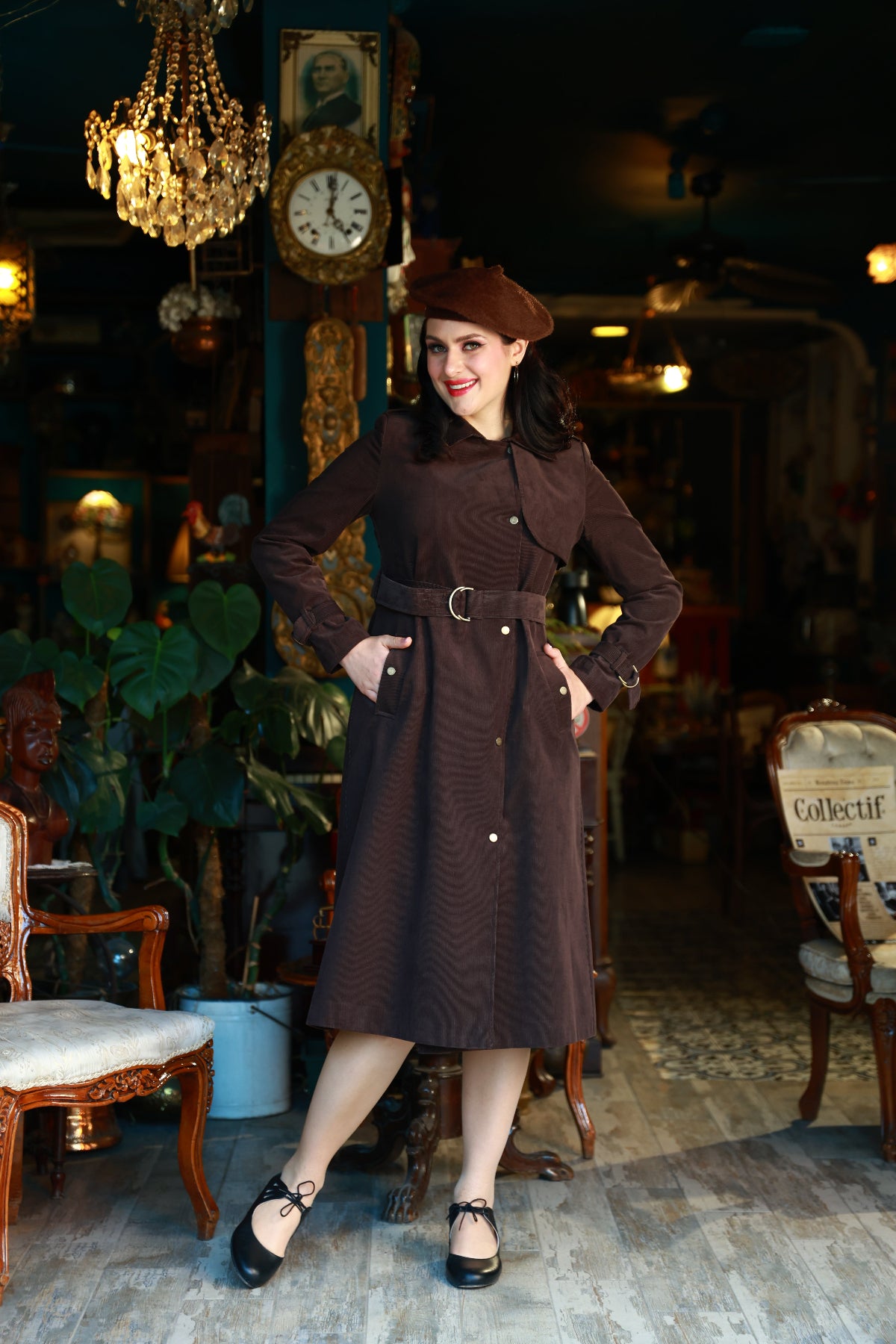 Maribel Retro Trench Coat