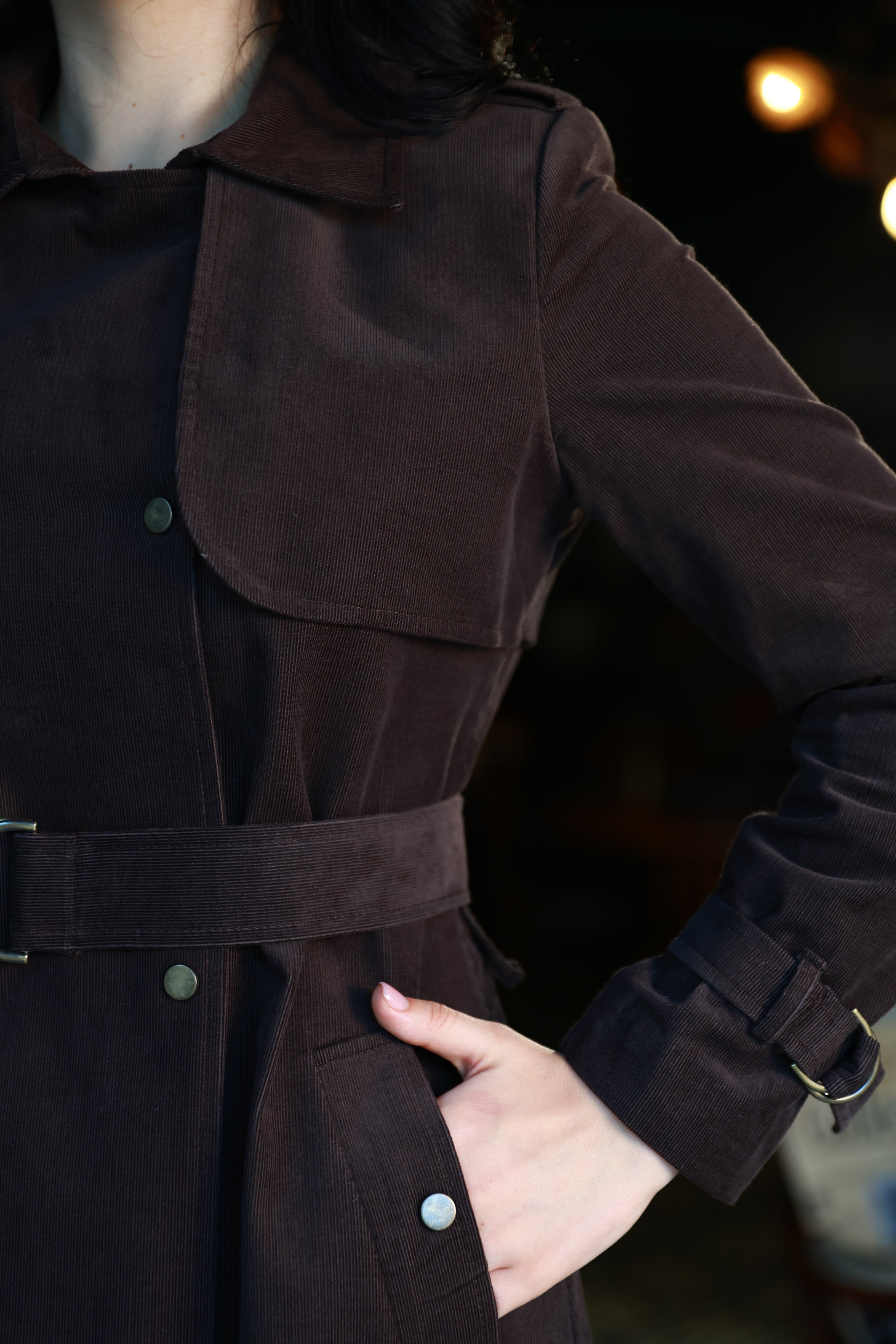 Maribel Retro Trench Coat