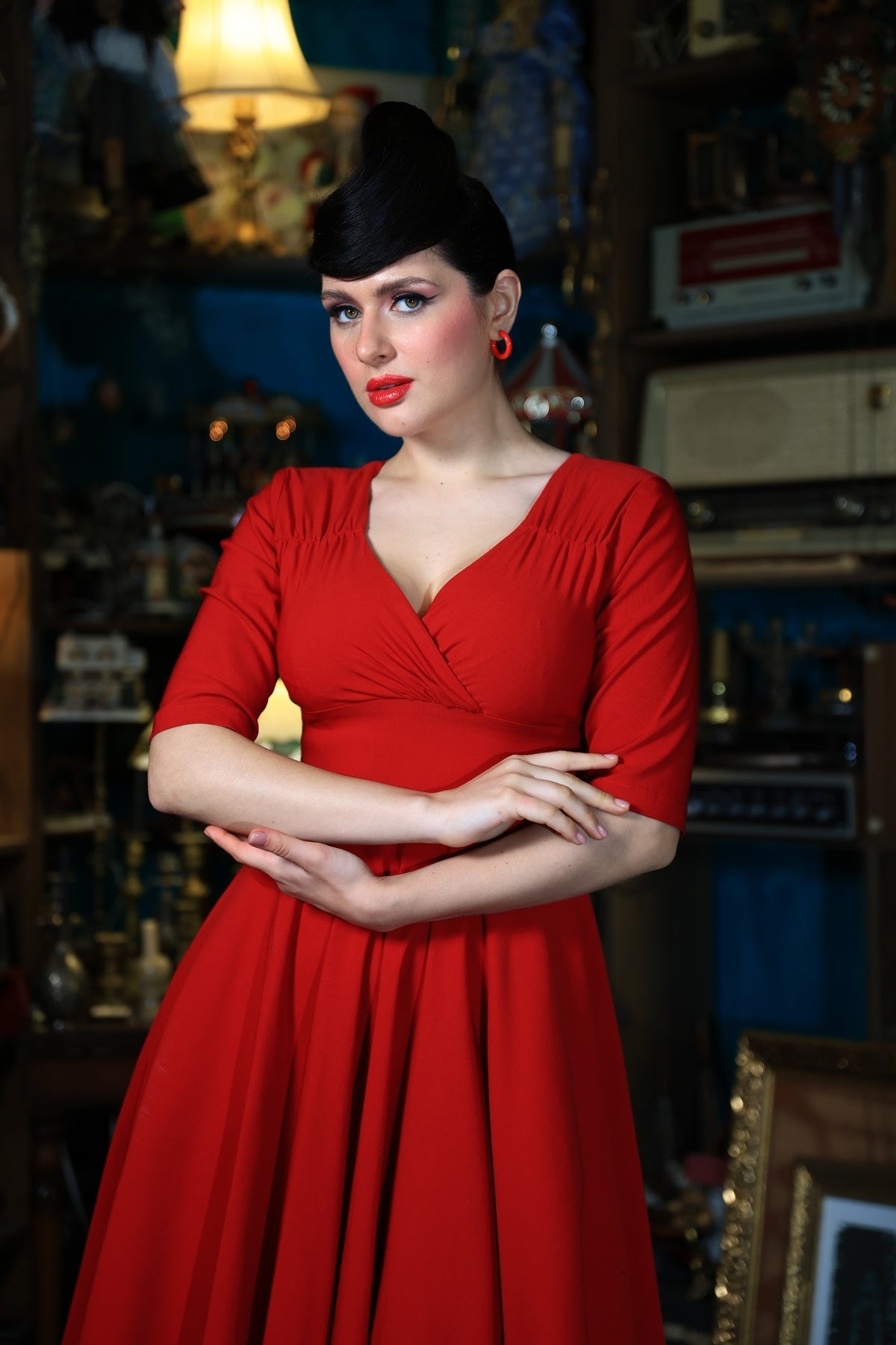 Trixie Red Swing Dress Trixie Red Swing Dress