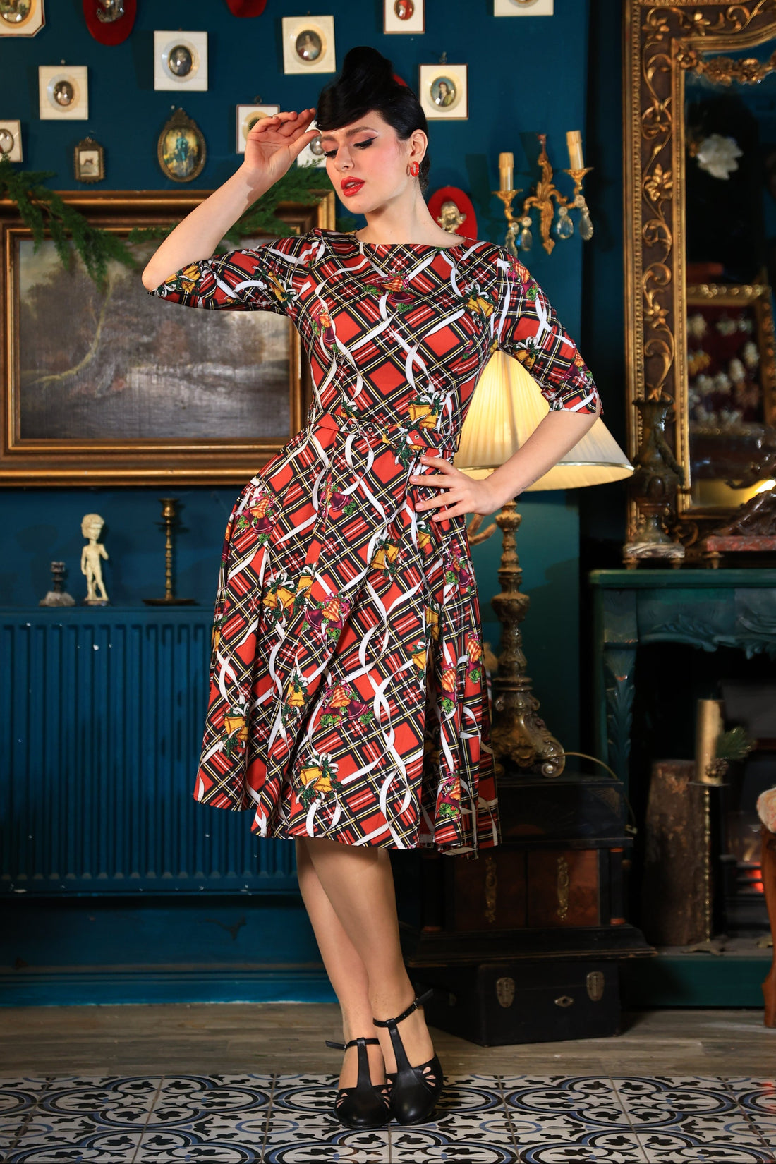 Suzanne Christmas Bell Swing Dress