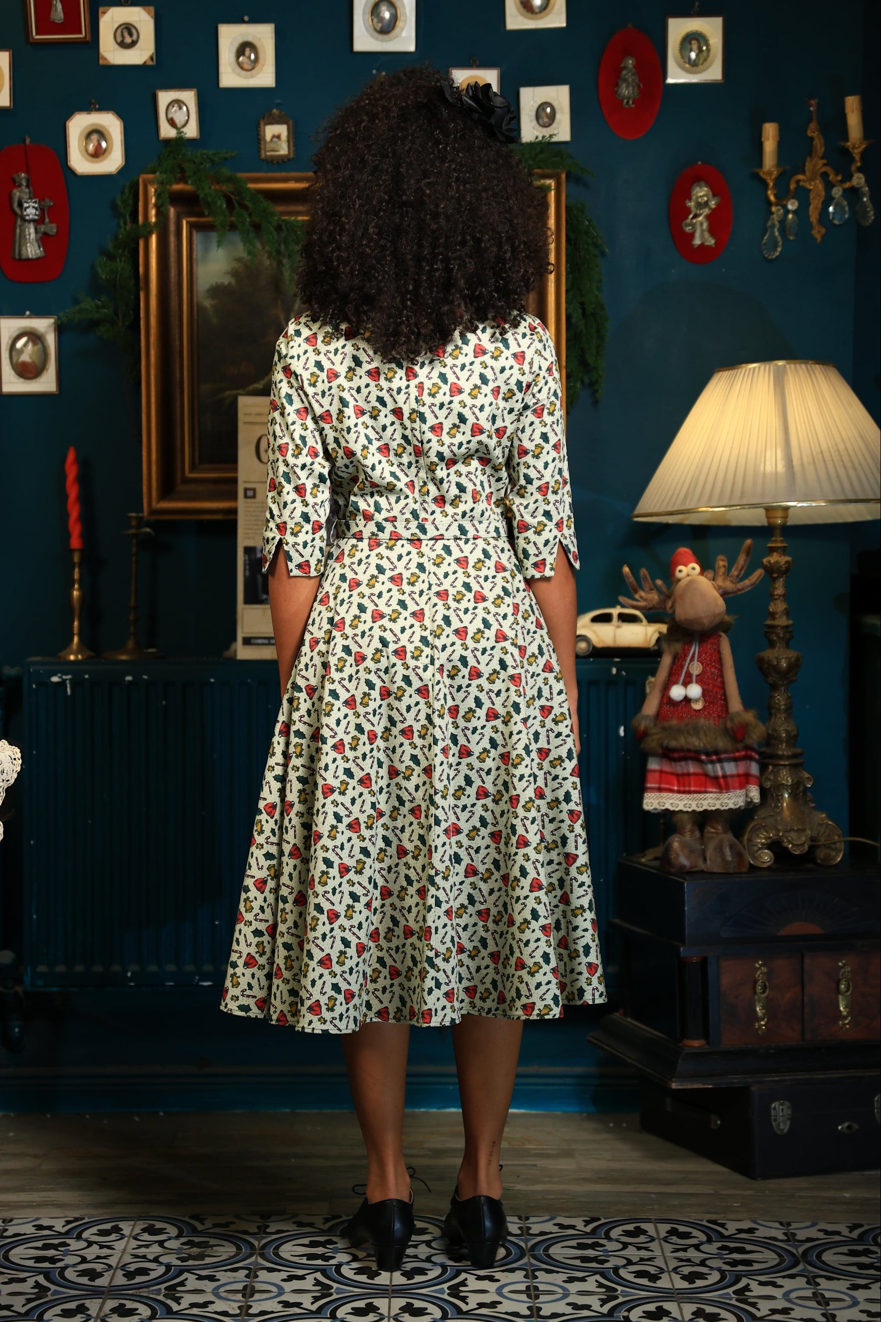 Suzanne Candy Cane Swing Dress