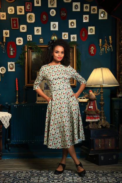 Suzanne Candy Cane Swing Dress