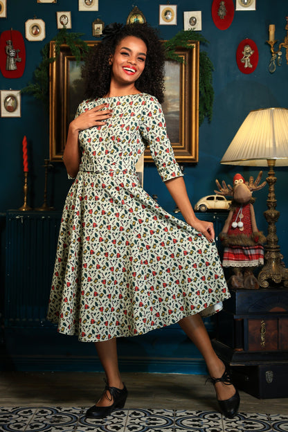 Suzanne Candy Cane Swing Dress