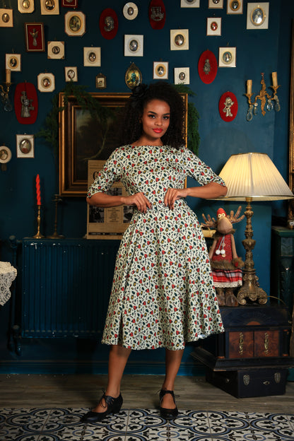 Suzanne Candy Cane Swing Dress