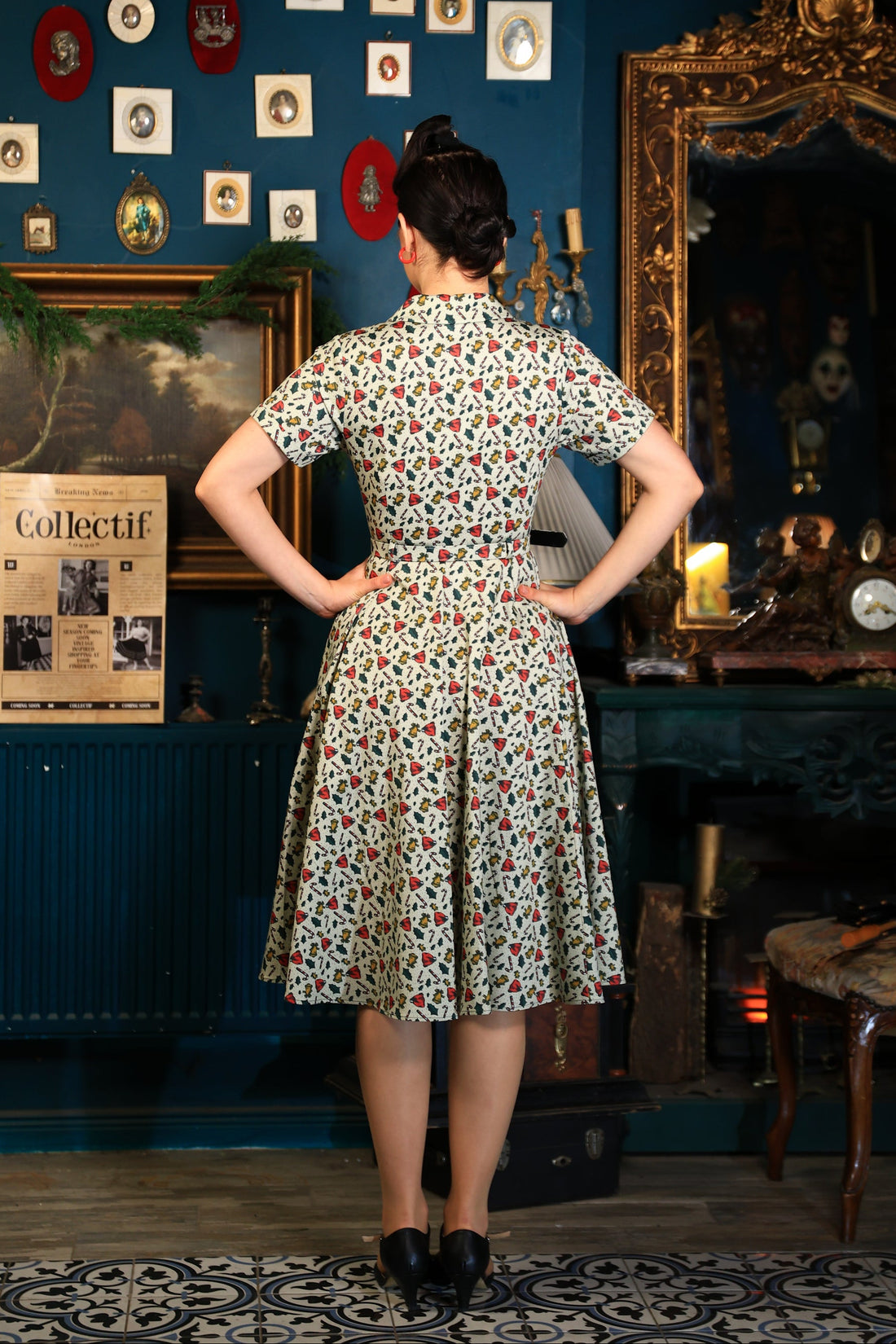 Caterina Candy Cane Swing Dress